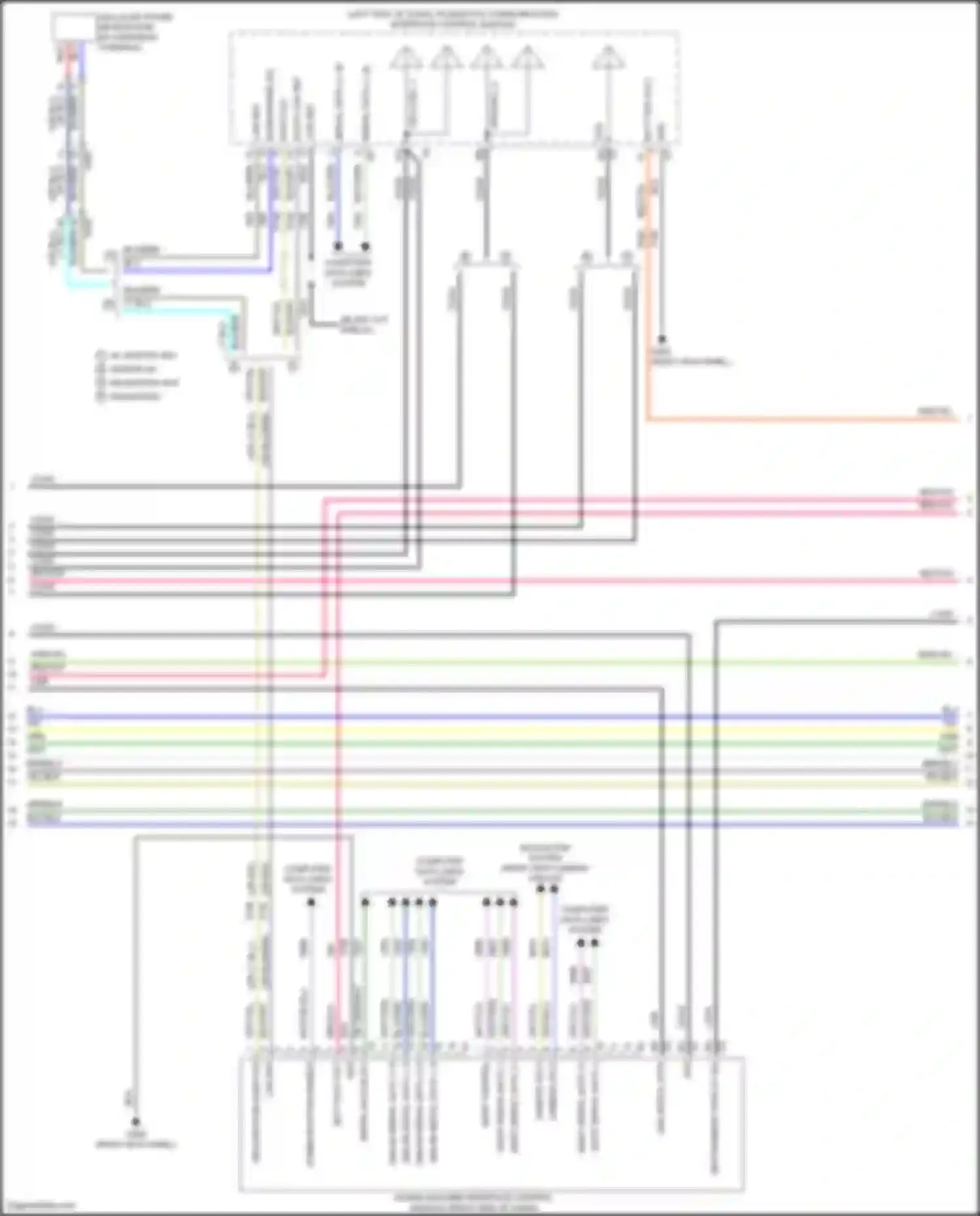Wiring diagram infotainment display sig for Buick LaCrosse III (2016-2019) (2 of 6)