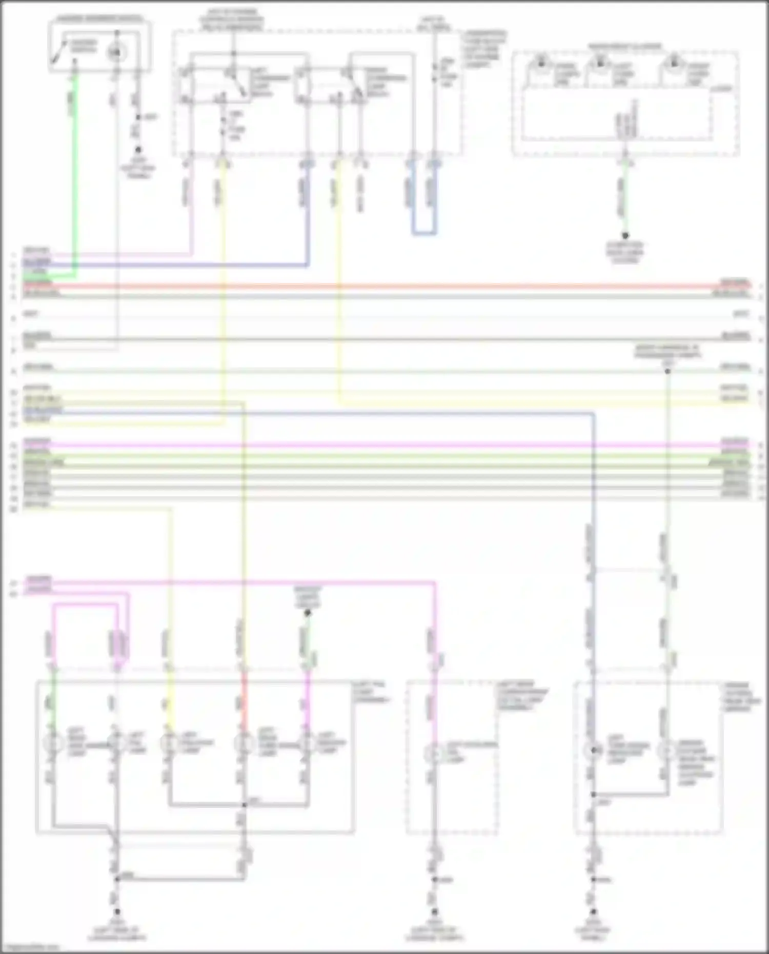 Wiring diagram instrument cluster for Buick LaCrosse III (2016-2019) (14 of 33)