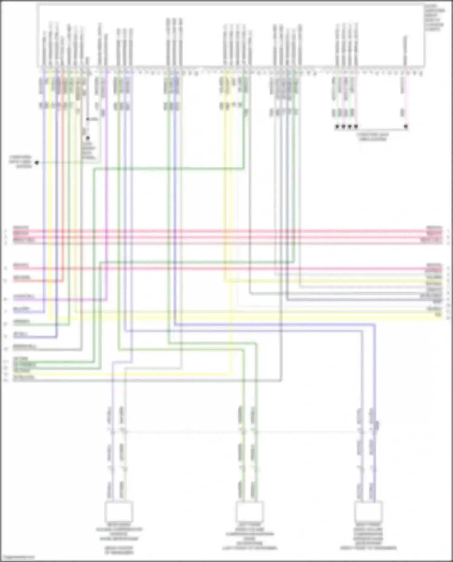 Wiring diagram left front radio volume compensator interior noise microphone for Buick LaCrosse III (2016-2019) (2 of 4)
