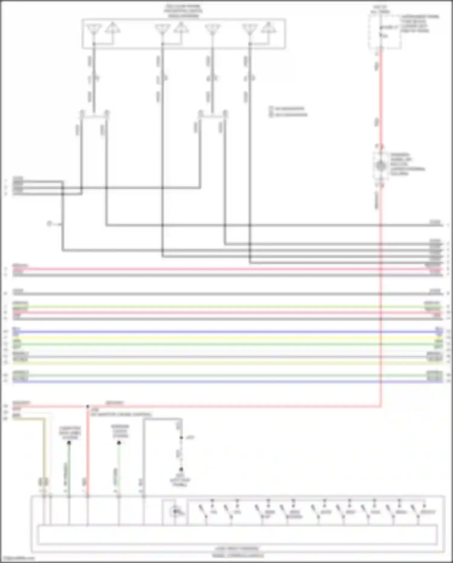 Wiring diagram logic right steering wheel controls switch for Buick LaCrosse III (2016-2019) (1 of 2)