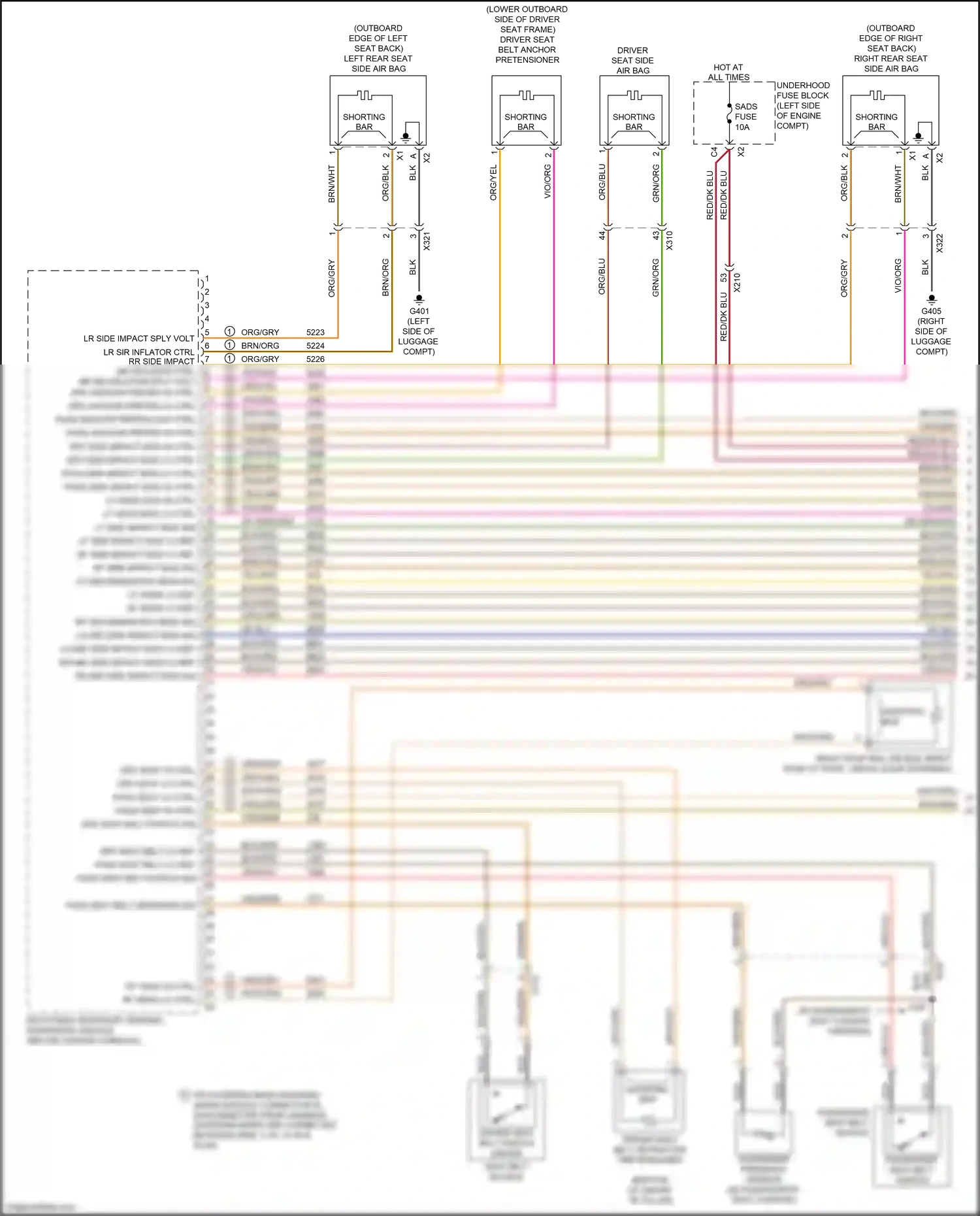 Wiring diagram org/blu for Buick LaCrosse III (2016-2019) (1 of 3)