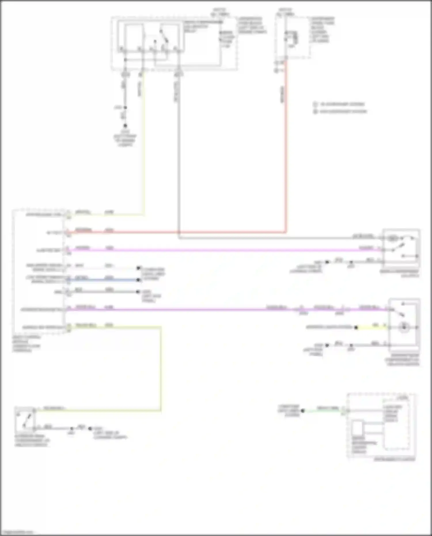 Wiring diagram rear compartment lid unlatch relay for Buick LaCrosse III (2016-2019) (3 of 3)