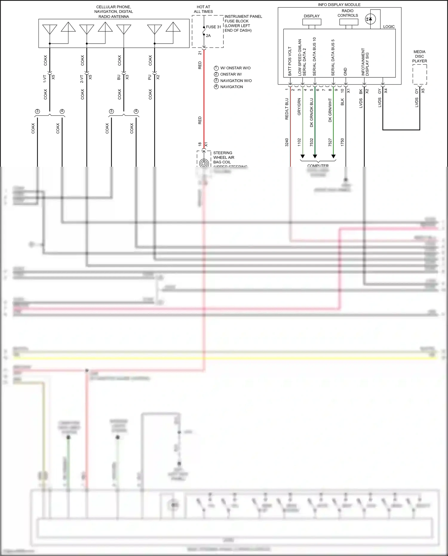 Buick LaCrosse III (2016-2019) red wiring diagram  (23 of 40)