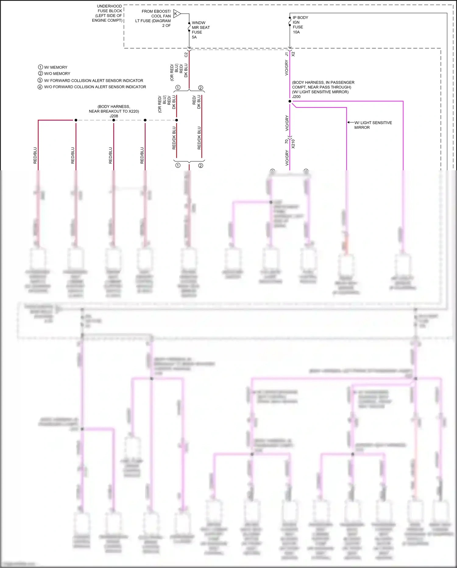 Wiring diagram red/blu for Buick LaCrosse III (2016-2019) (6 of 22)