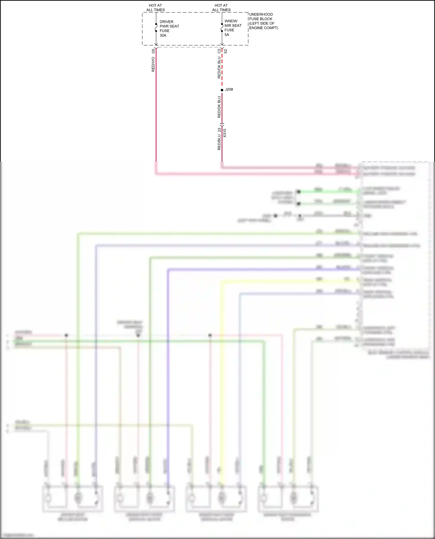 Wiring diagram red/blu for Buick LaCrosse III (2016-2019) (15 of 22)