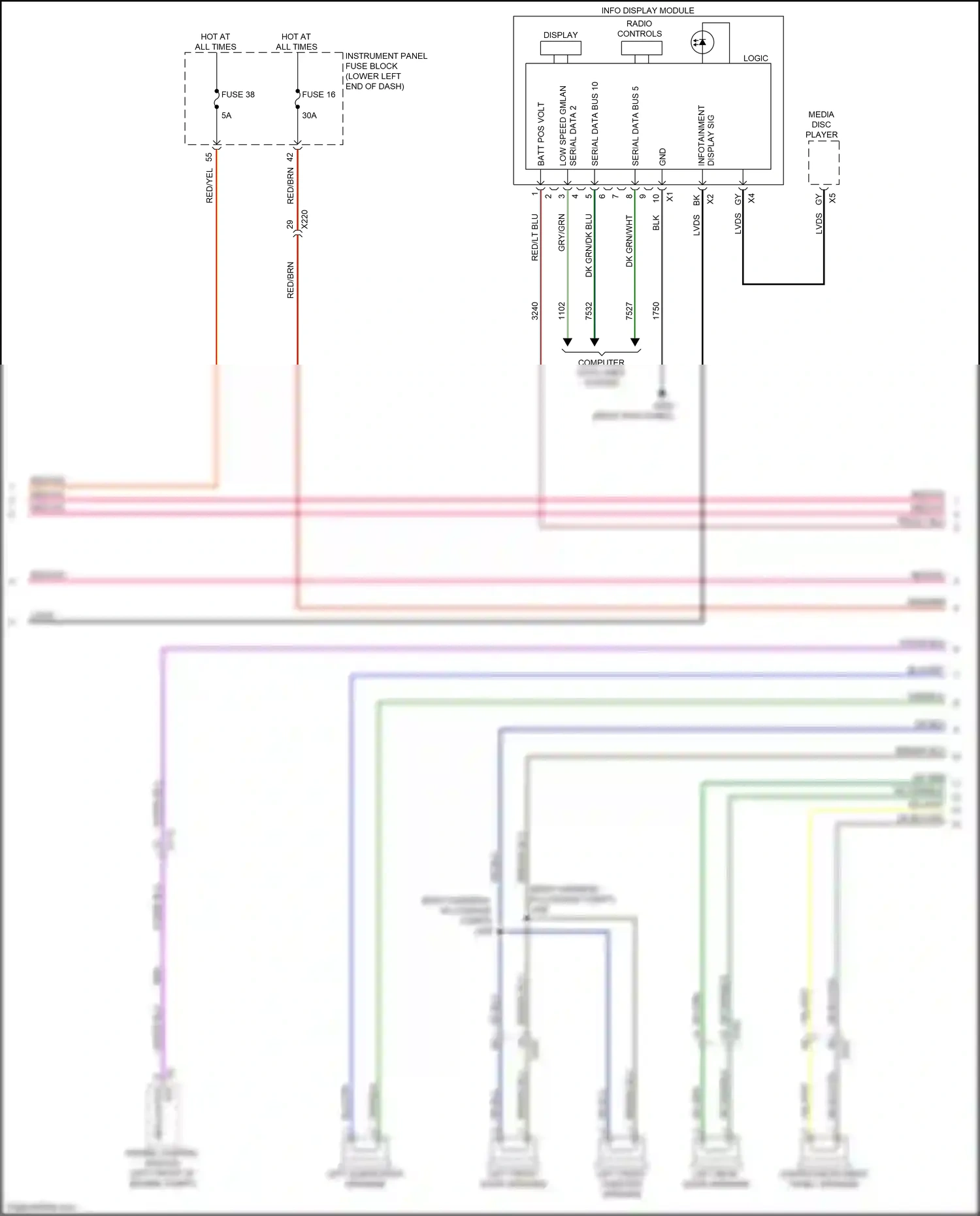 Buick LaCrosse III (2016-2019) red/lt blu wiring diagram  (23 of 24)