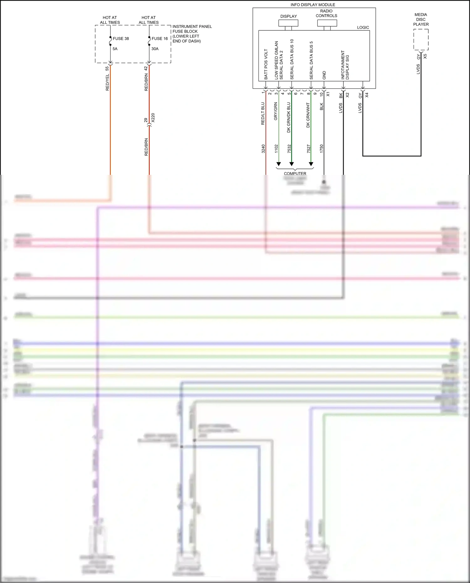 Buick LaCrosse III (2016-2019) red/lt blu wiring diagram  (13 of 24)
