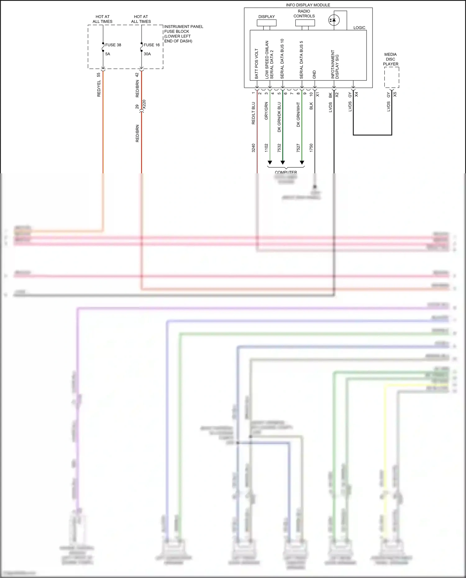 Buick LaCrosse III (2016-2019) replicated wiring diagram  (2 of 4)