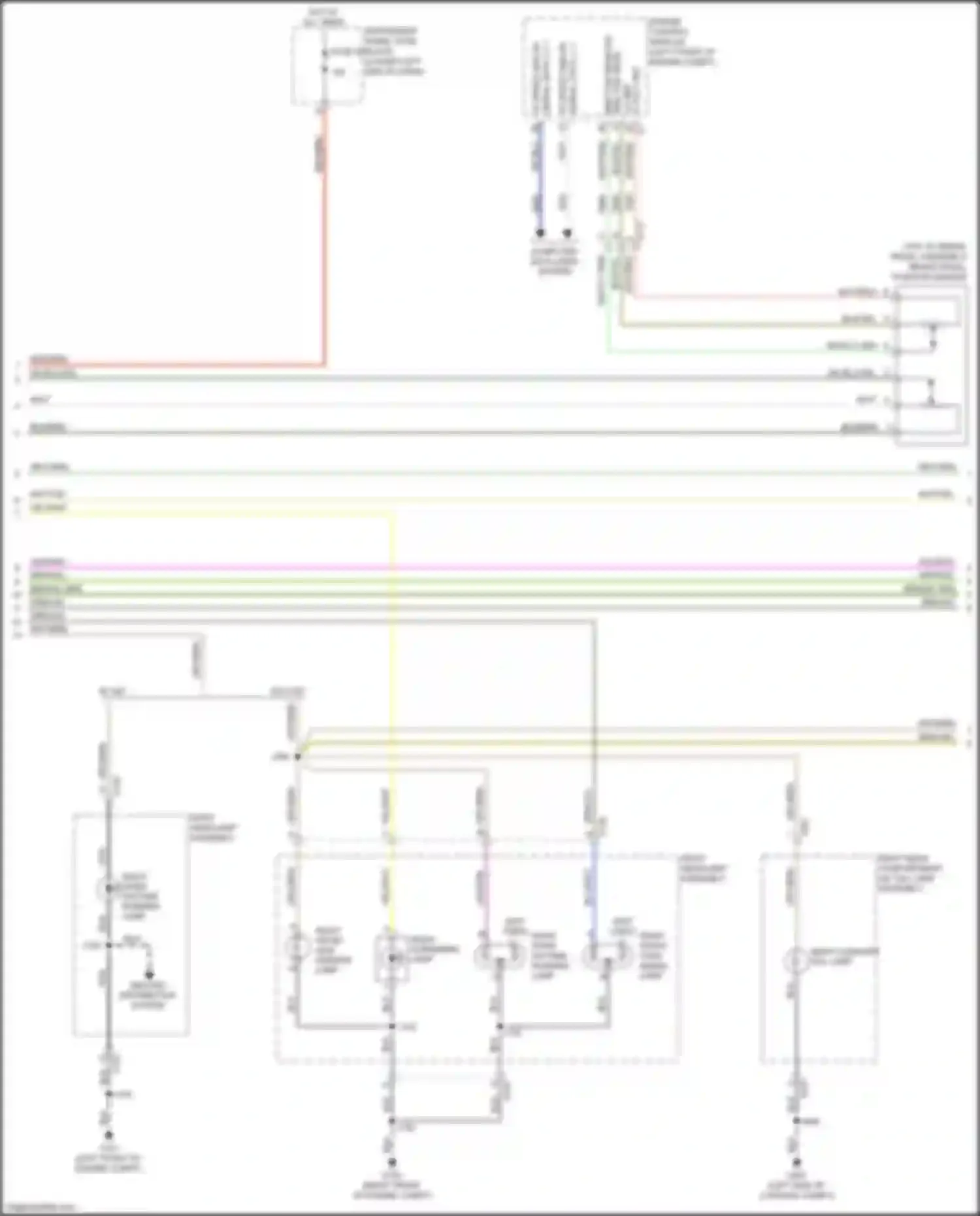 Wiring diagram right front turn signal lamp for Buick LaCrosse III (2016-2019) (1 of 2)