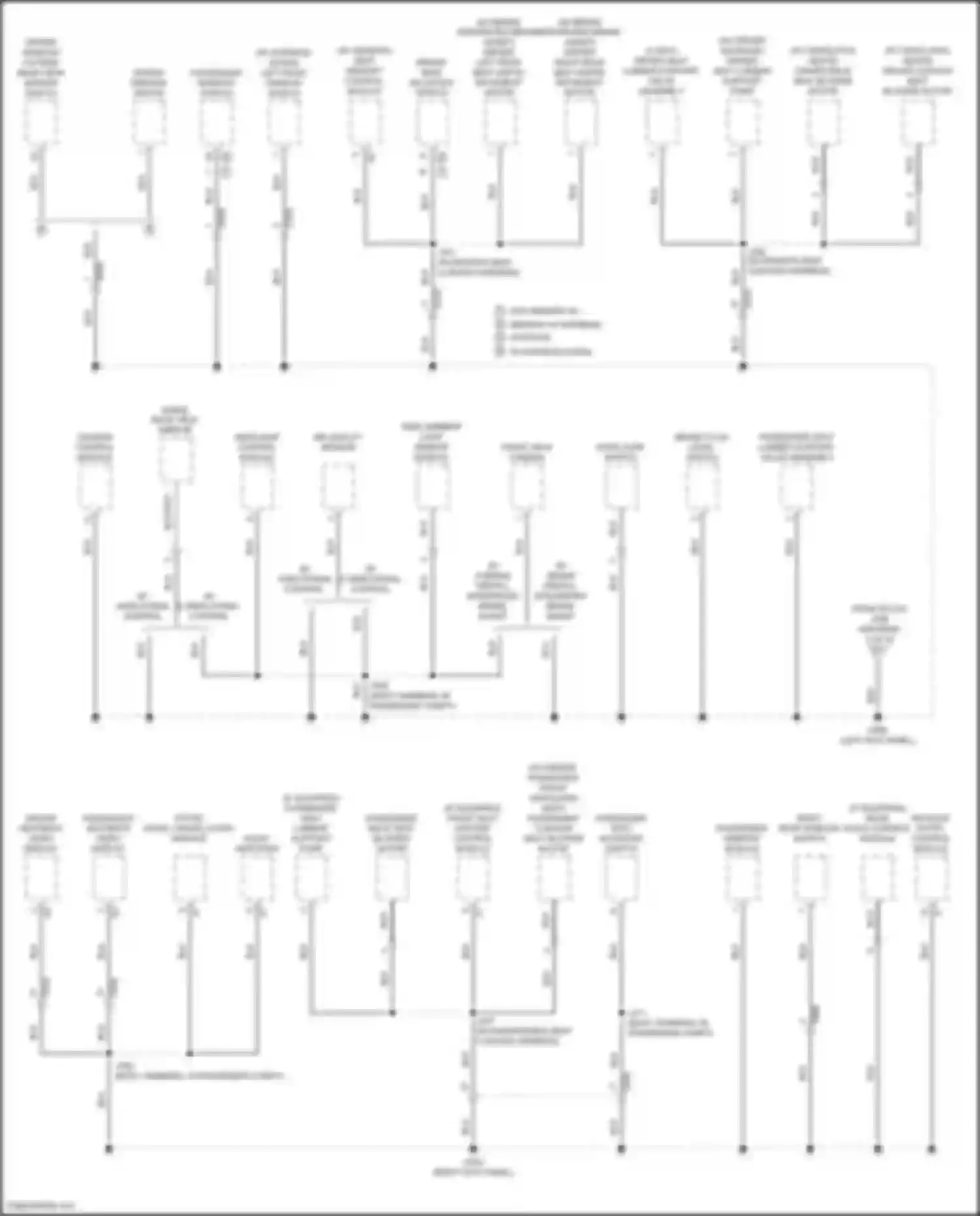 Wiring diagram right rear window switch for Buick LaCrosse III (2016-2019) (5 of 12)