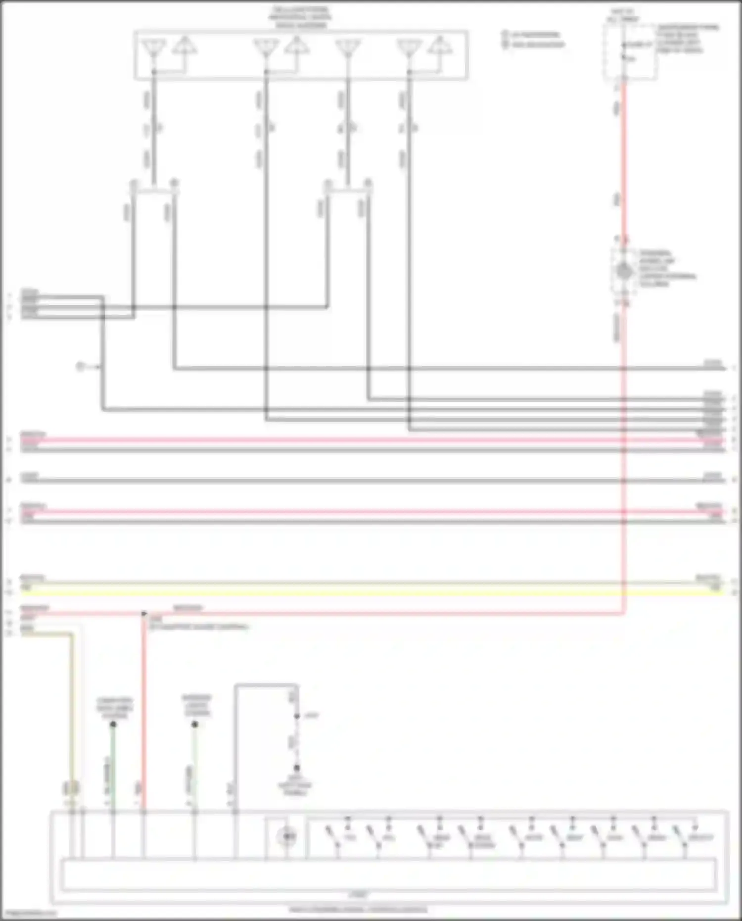 Wiring diagram right steering wheel controls switch for Buick LaCrosse III (2016-2019) (6 of 9)