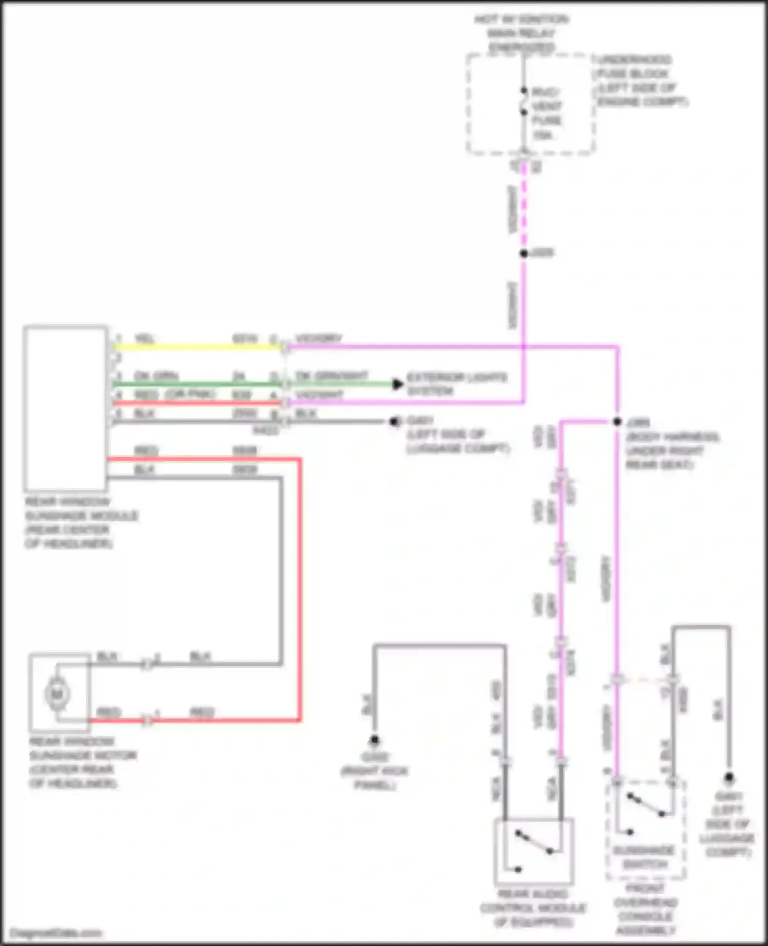 Wiring diagram rvc/ vent fuse for Buick LaCrosse III (2016-2019) (4 of 4)