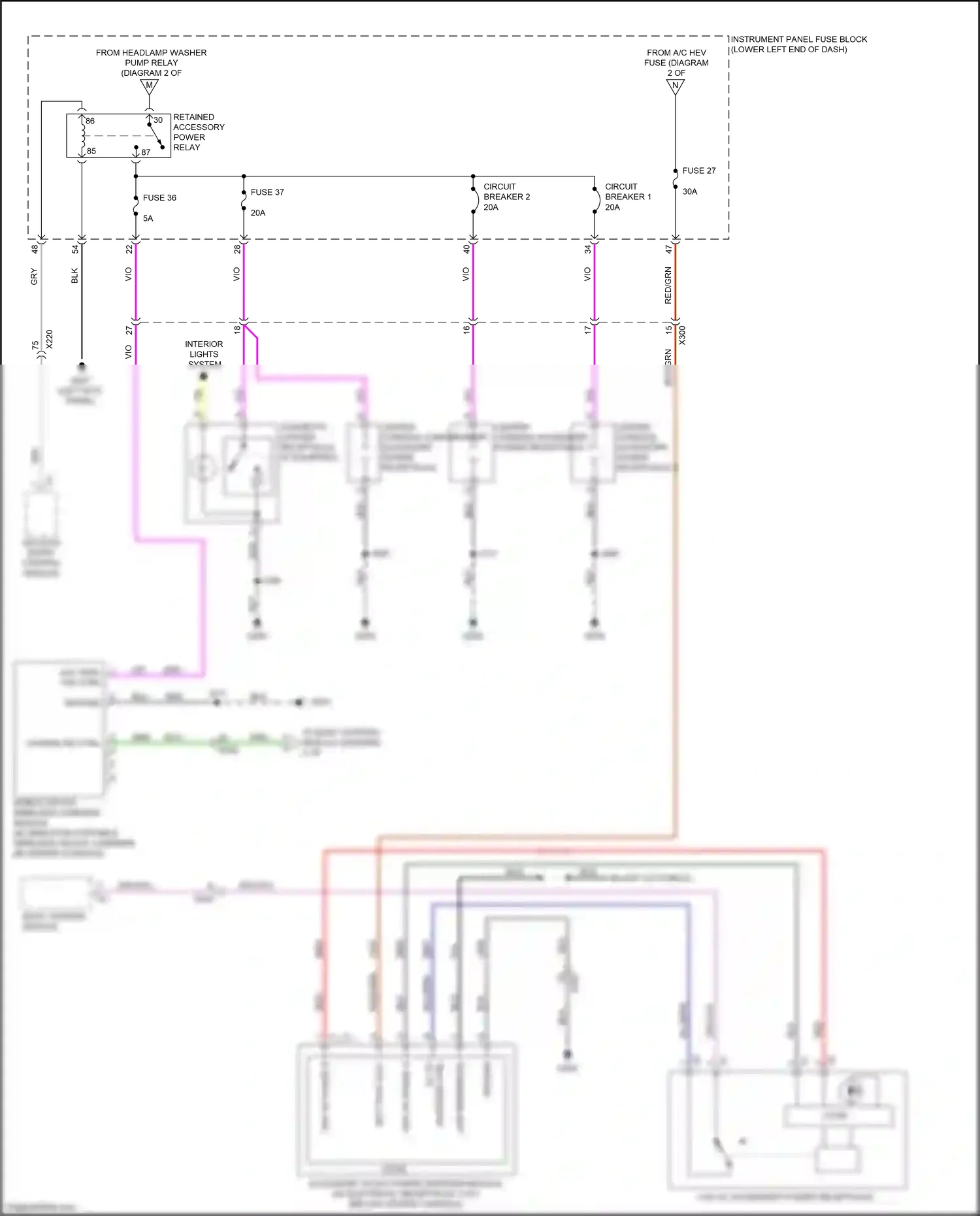 Wiring diagram vio for Buick LaCrosse III (2016-2019) (7 of 36)