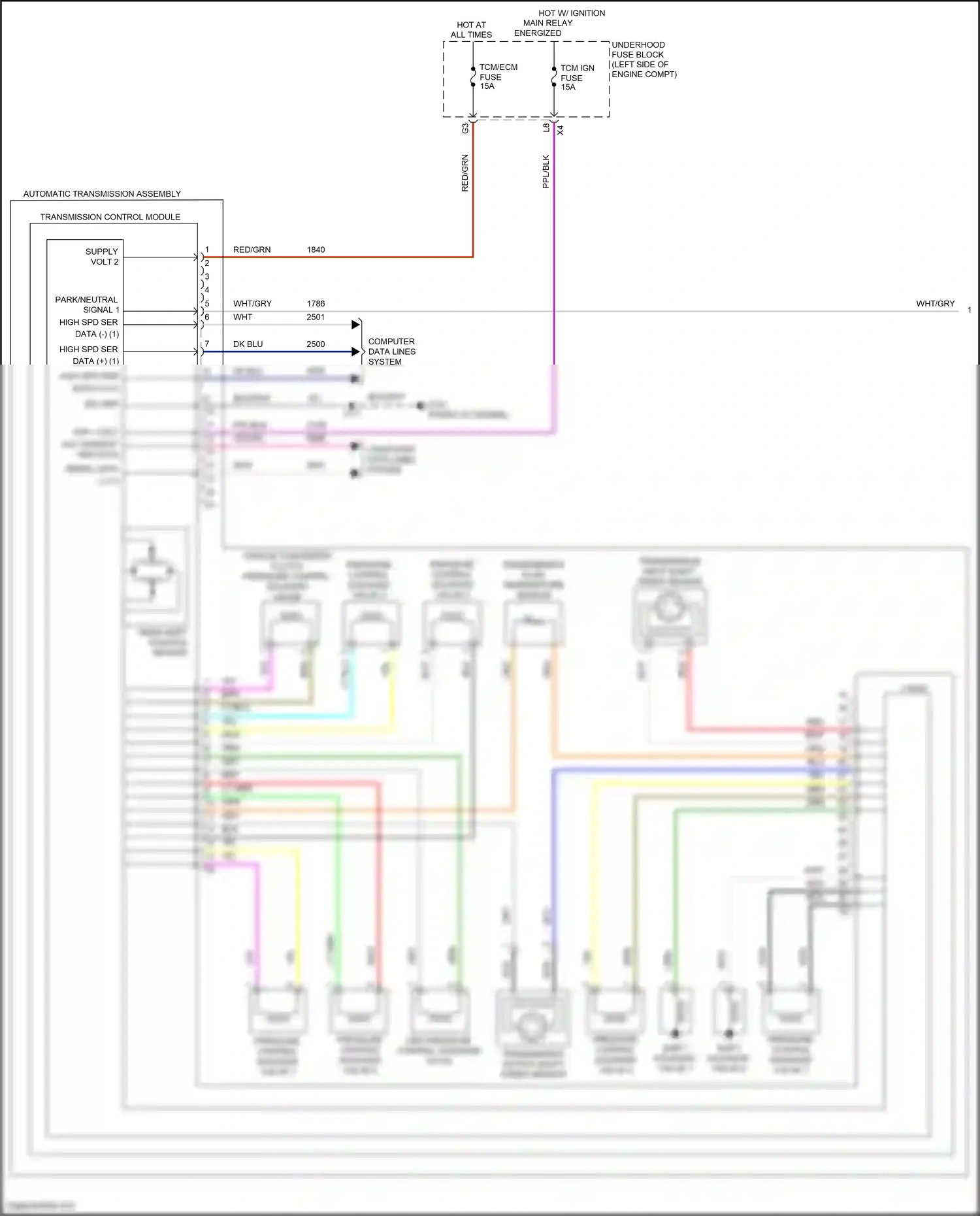Wiring diagram vio for Buick LaCrosse III (2016-2019) (2 of 36)