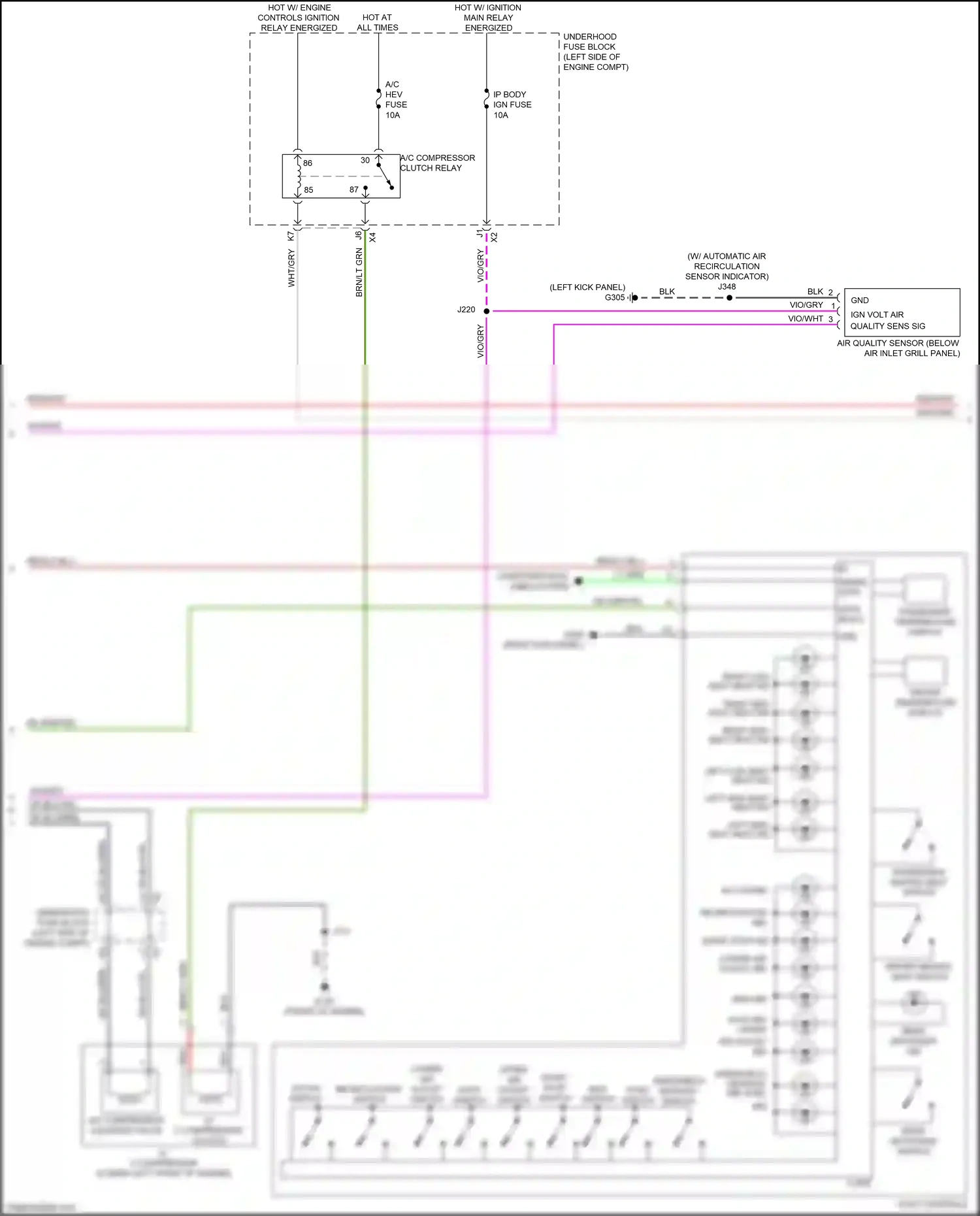 Wiring diagram vio/wht for Buick LaCrosse III (2016-2019) (12 of 27)