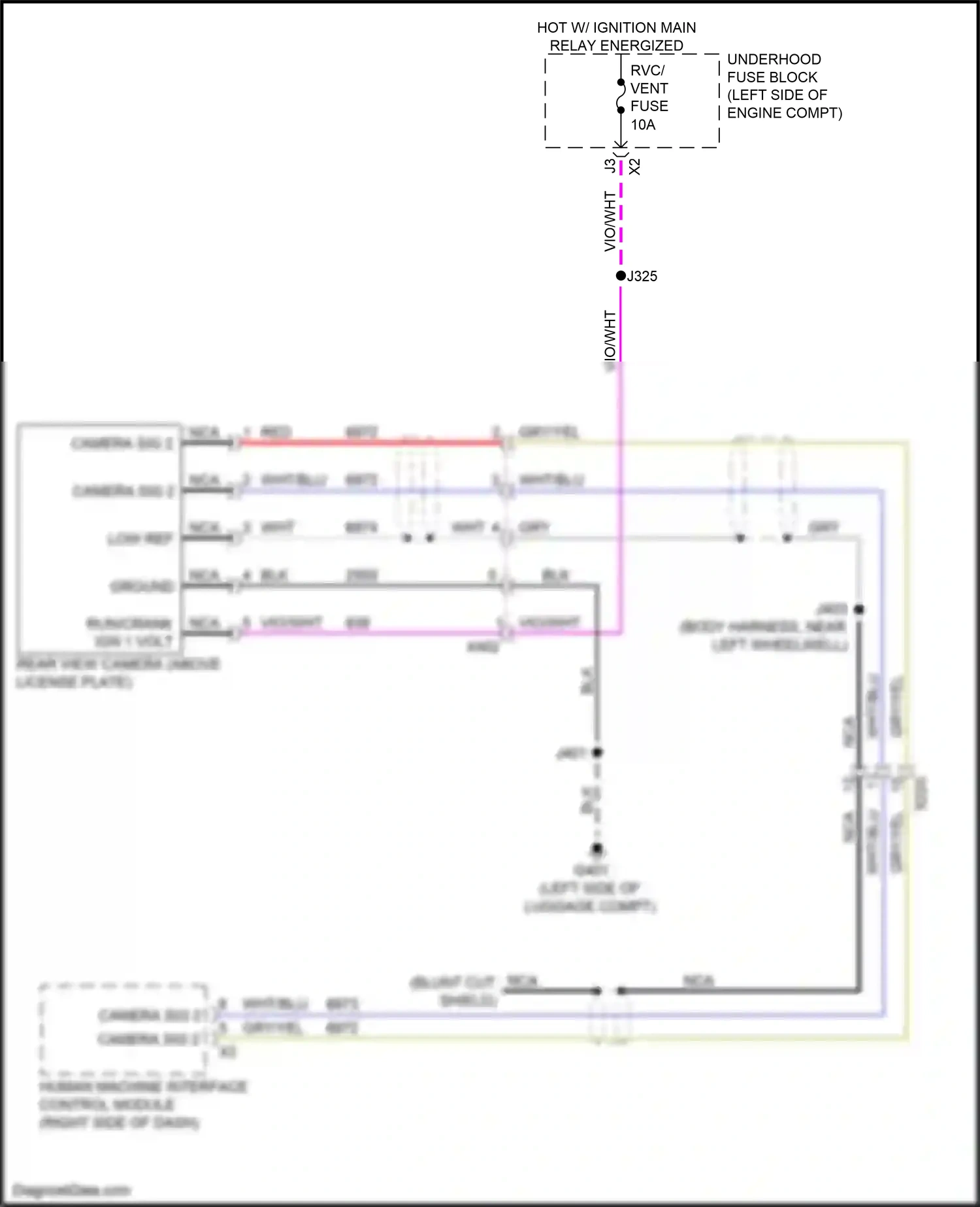 Wiring diagram vio/wht for Buick LaCrosse III (2016-2019) (22 of 27)