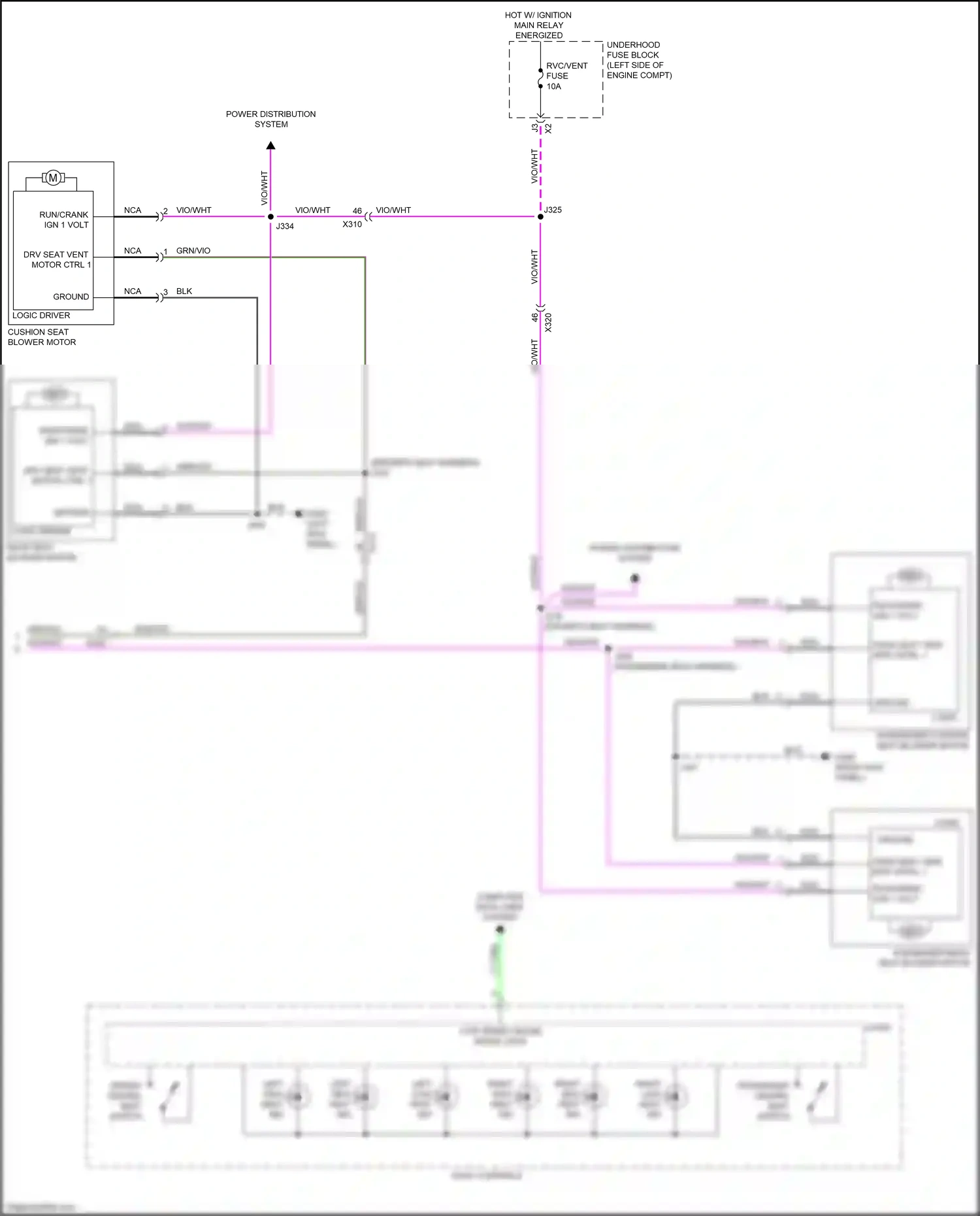 Wiring diagram vio/wht for Buick LaCrosse III (2016-2019) (3 of 27)