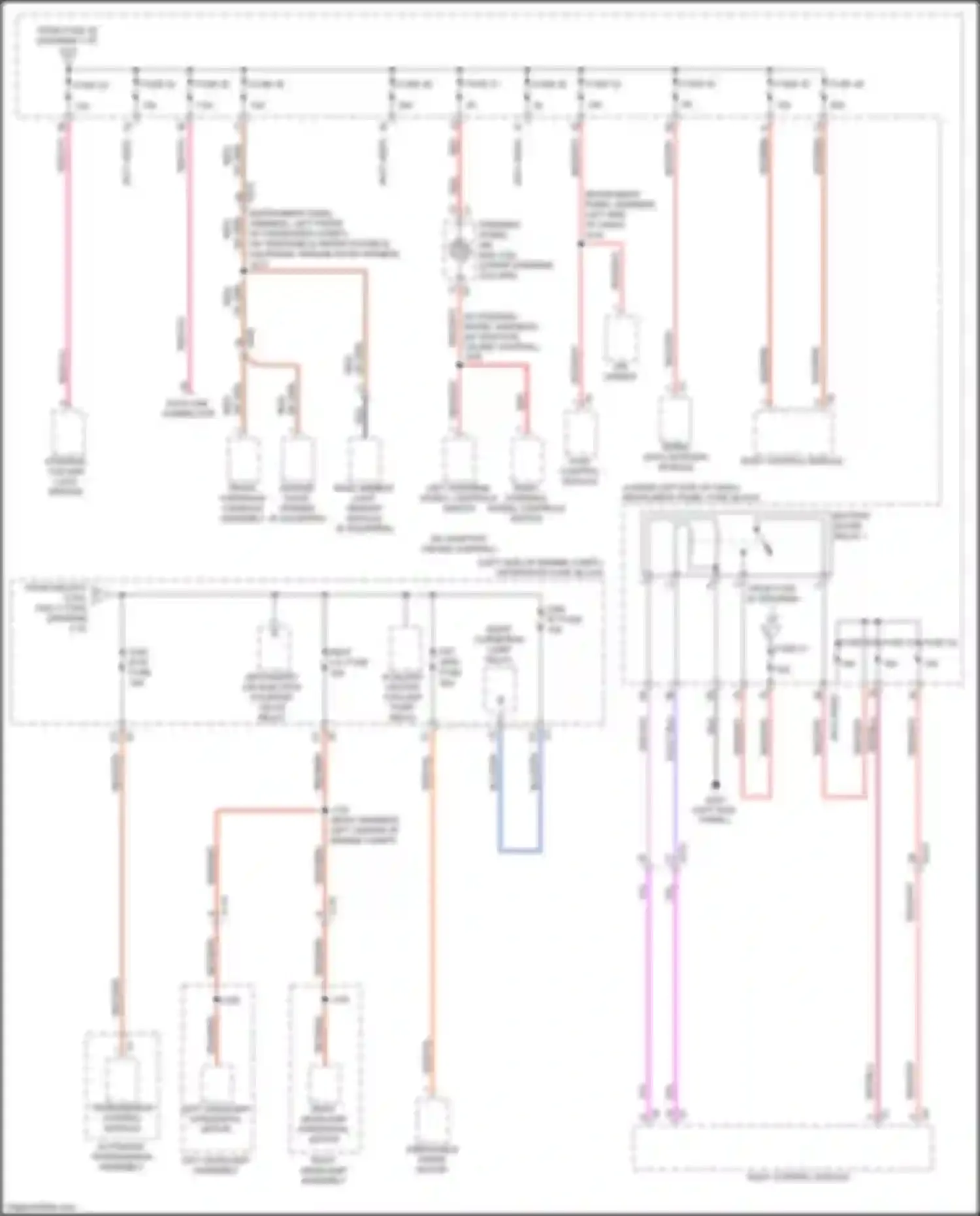 Wiring diagram w/ adaptive cruise control for Buick LaCrosse III (2016-2019) (2 of 2)