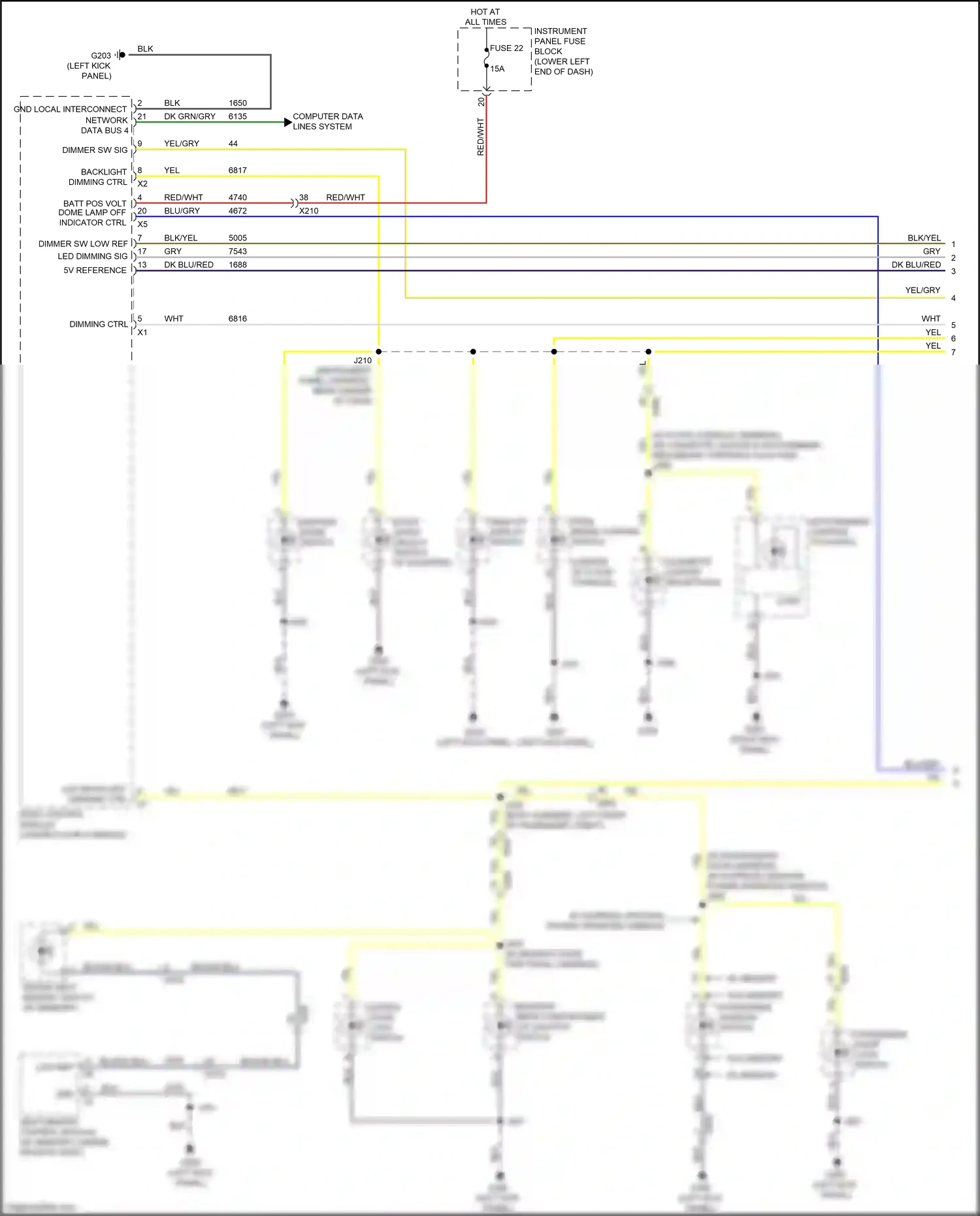 Wiring diagram yel for Buick LaCrosse III (2016-2019) (63 of 92)