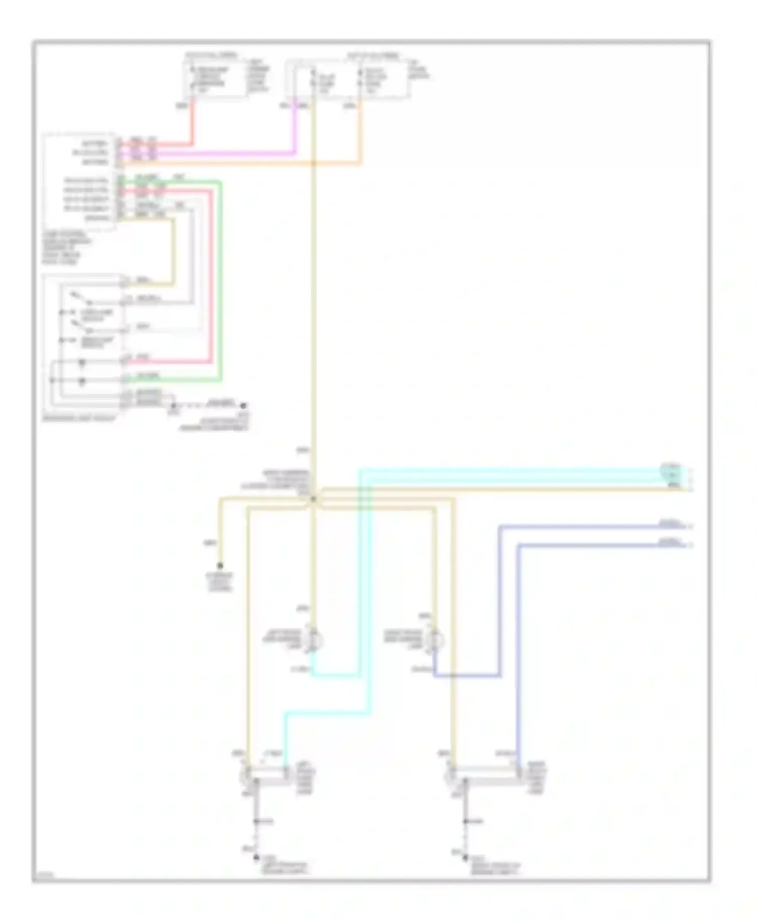 LeSabre Buick VII (1992-1999): Exterior lamps circuit (1 of 2)