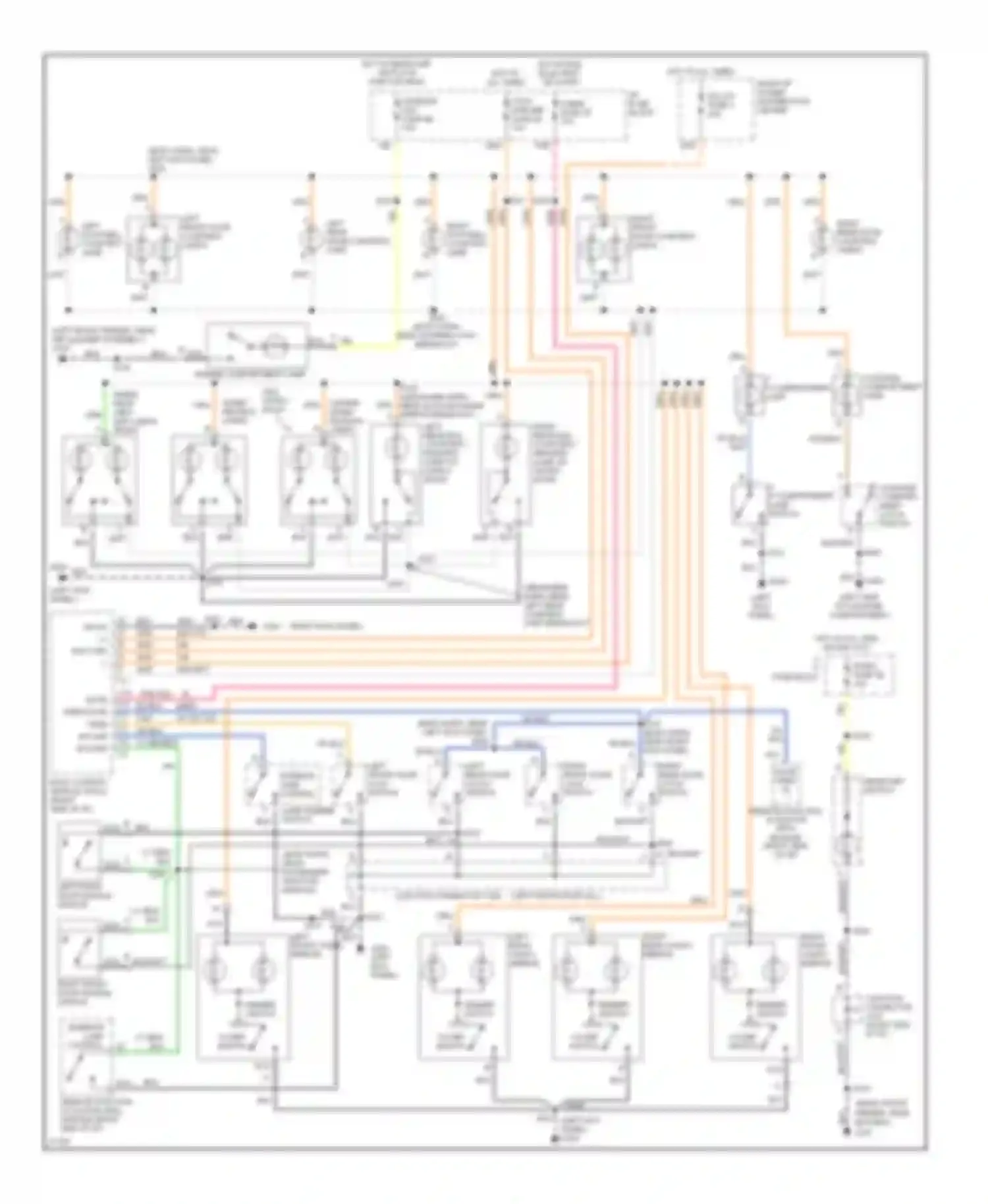 LeSabre Buick VII (1992-1999): Courtesy lamps circuit