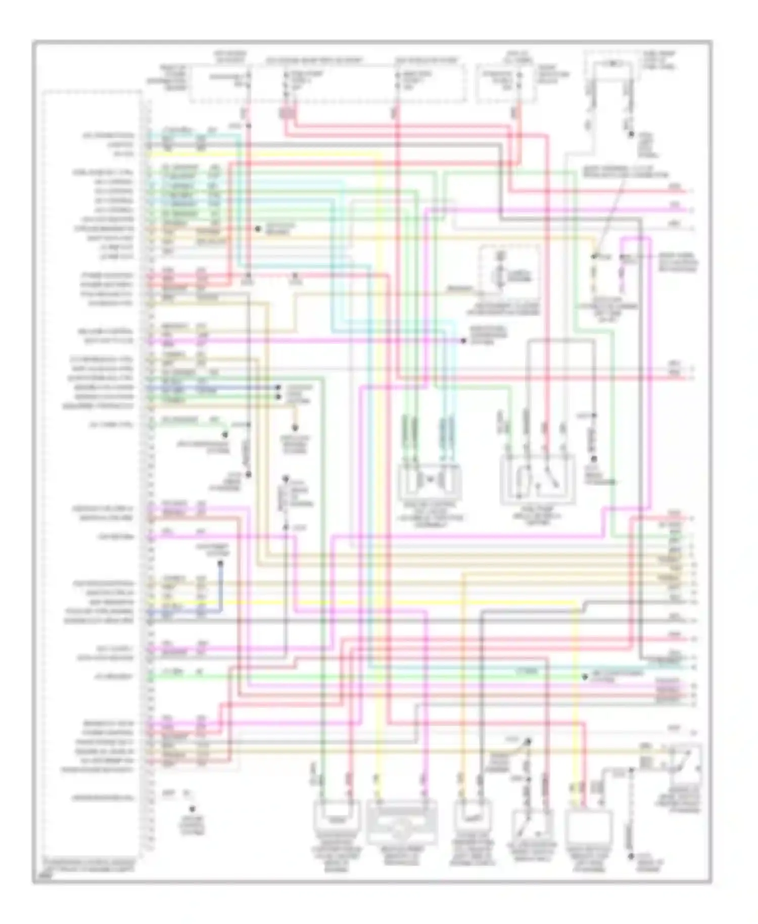 Wiring diagram anti-lock brakes system air conditioning system for Buick LeSabre VII (1992-1999) (1 of 1)