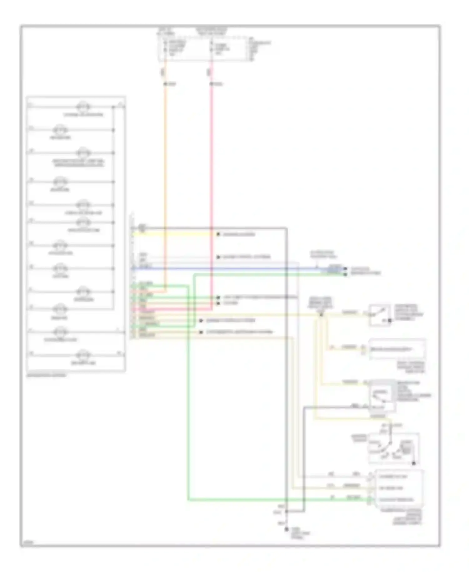 Wiring diagram hot in run, bulb test or start for Buick LeSabre VII (1992-1999) (5 of 21)