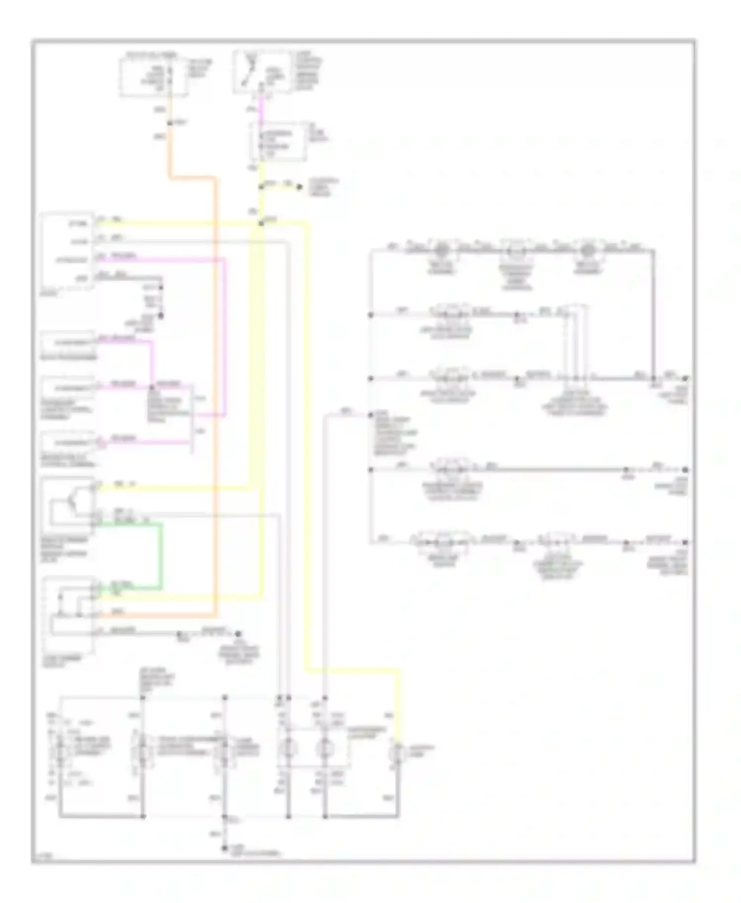 Wiring diagram instrument cluster for Buick LeSabre VII (1992-1999) (8 of 12)