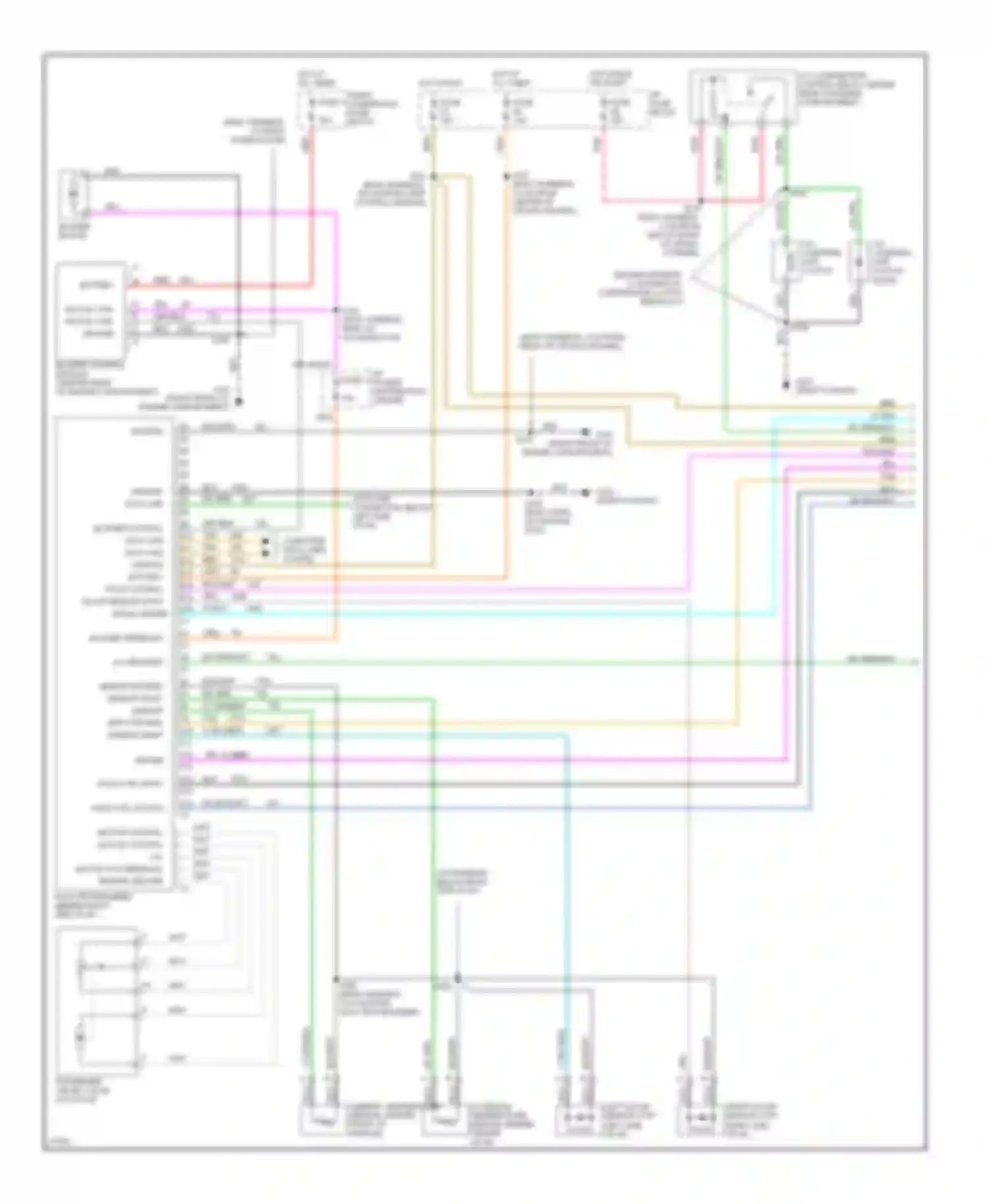 Wiring diagram i/p fuse block for Buick LeSabre VII (1992-1999) (1 of 33)