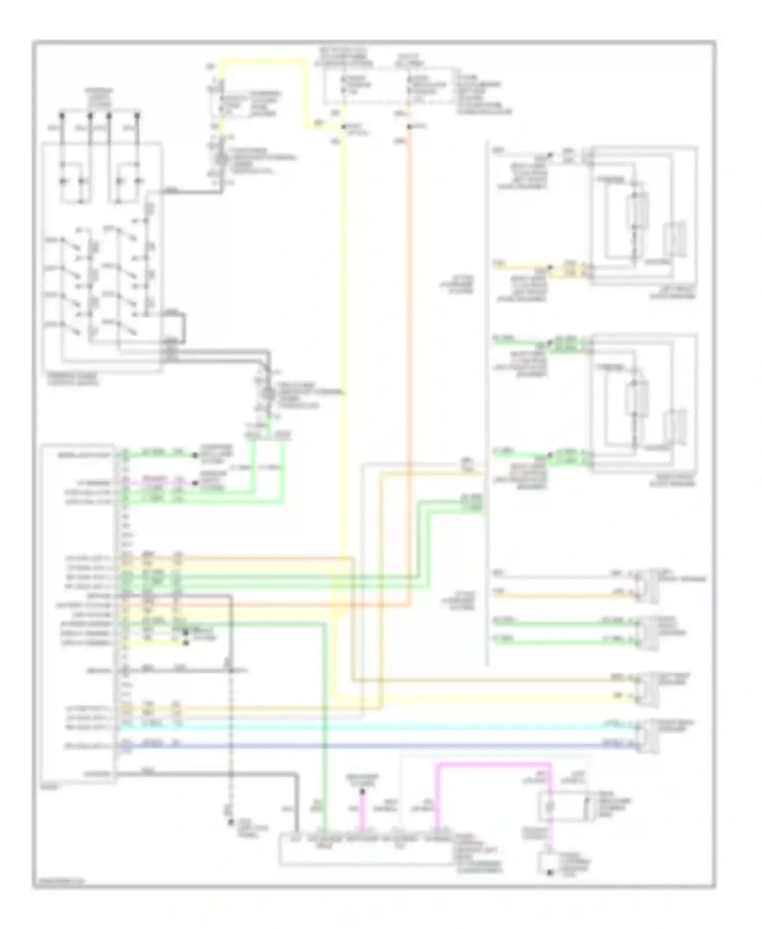 Wiring diagram misc/ rdo/clstr for Buick LeSabre VII (1992-1999) (1 of 1)