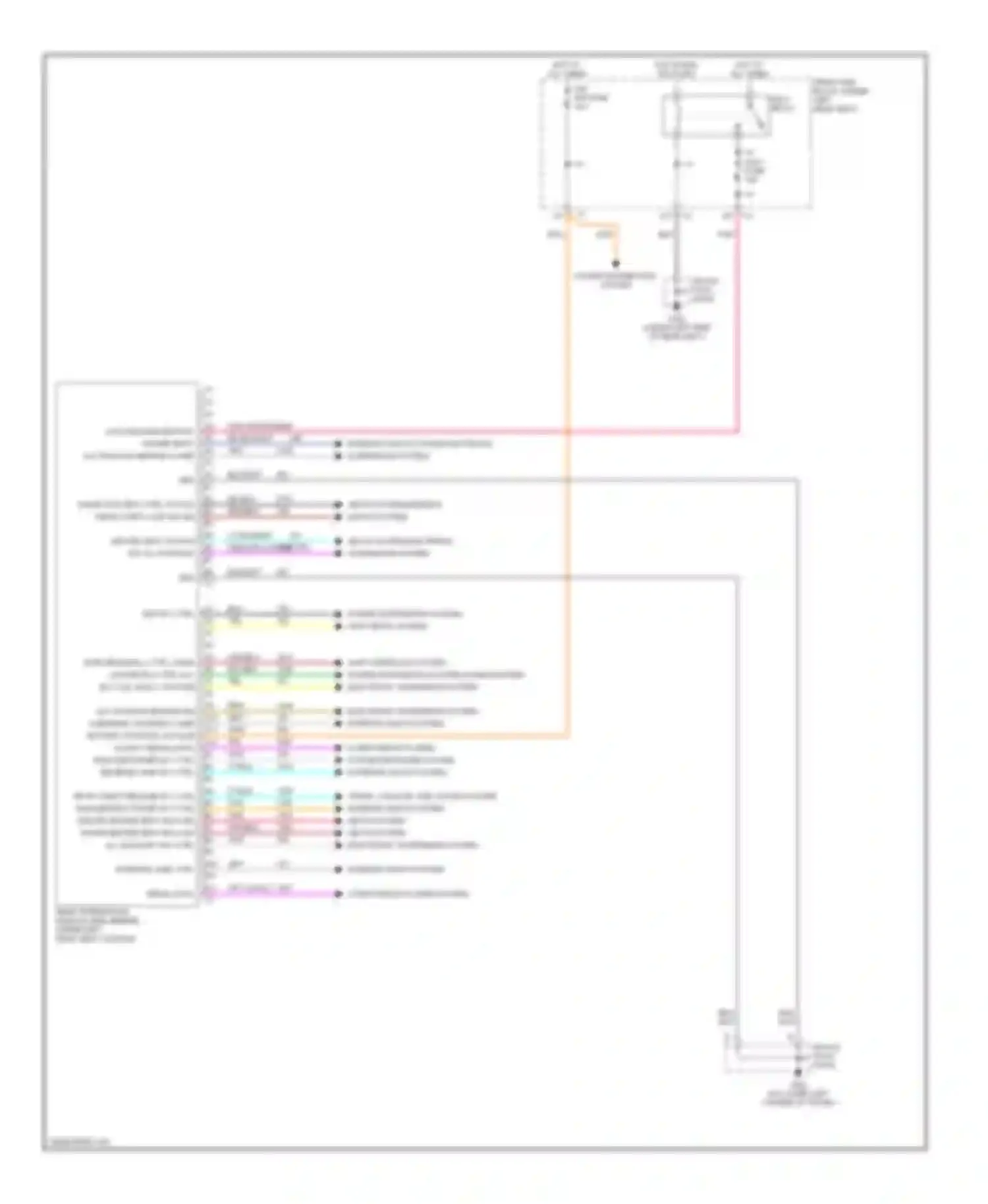 LeSabre Buick VIII (2000-2005): Rear integration module circuit