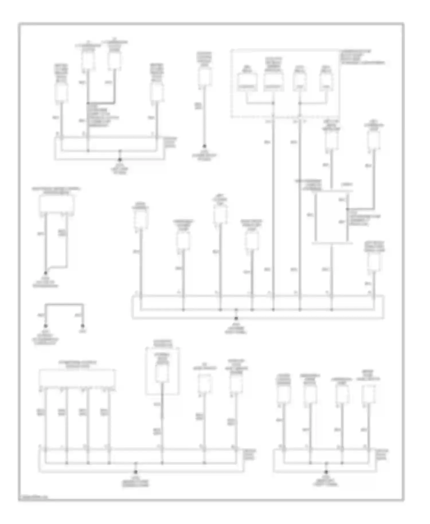 LeSabre Buick VIII (2000-2005): Ground distribution circuit (1 of 4)
