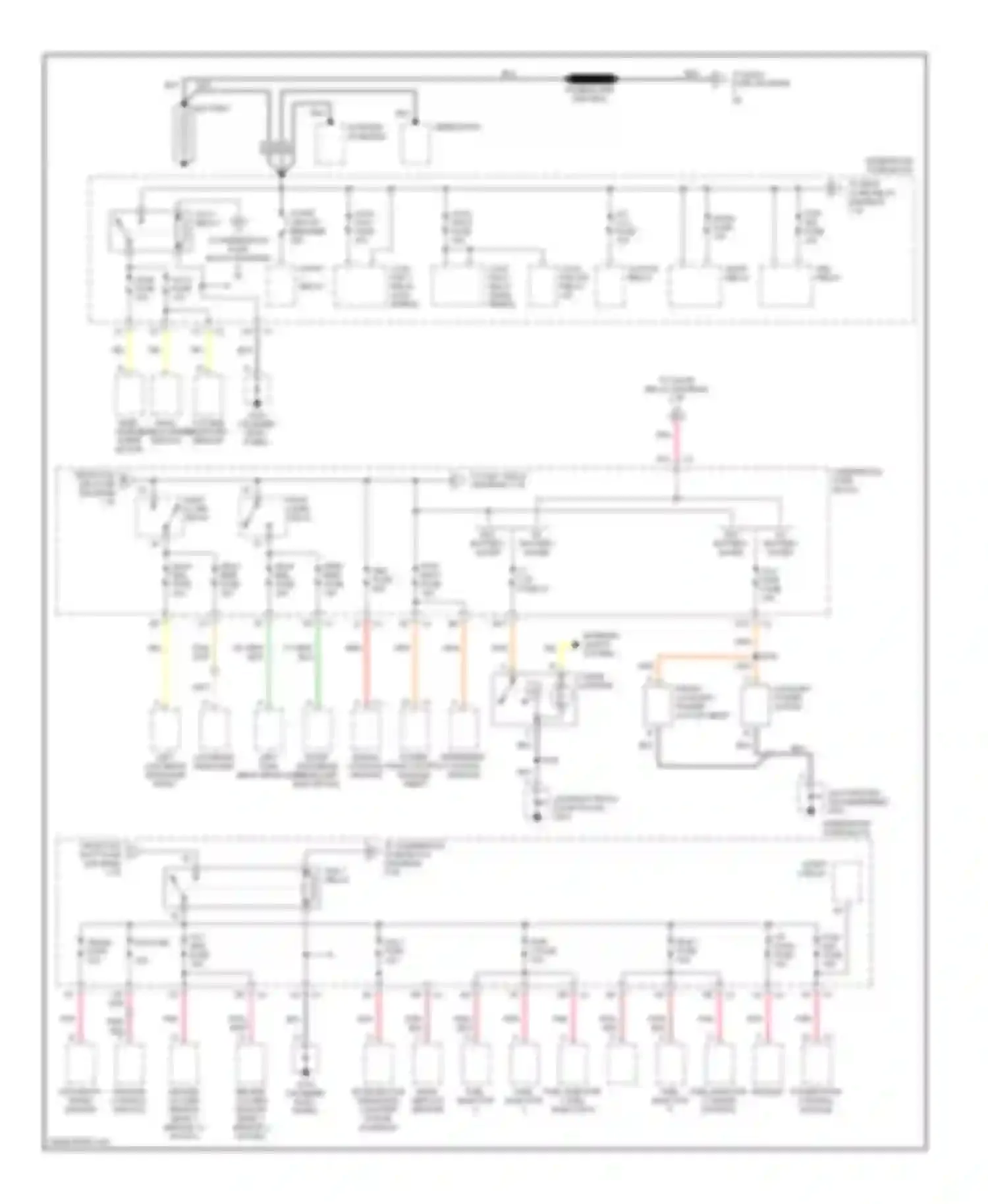 LeSabre Buick VIII (2000-2005): Power distribution circuit (1 of 4)