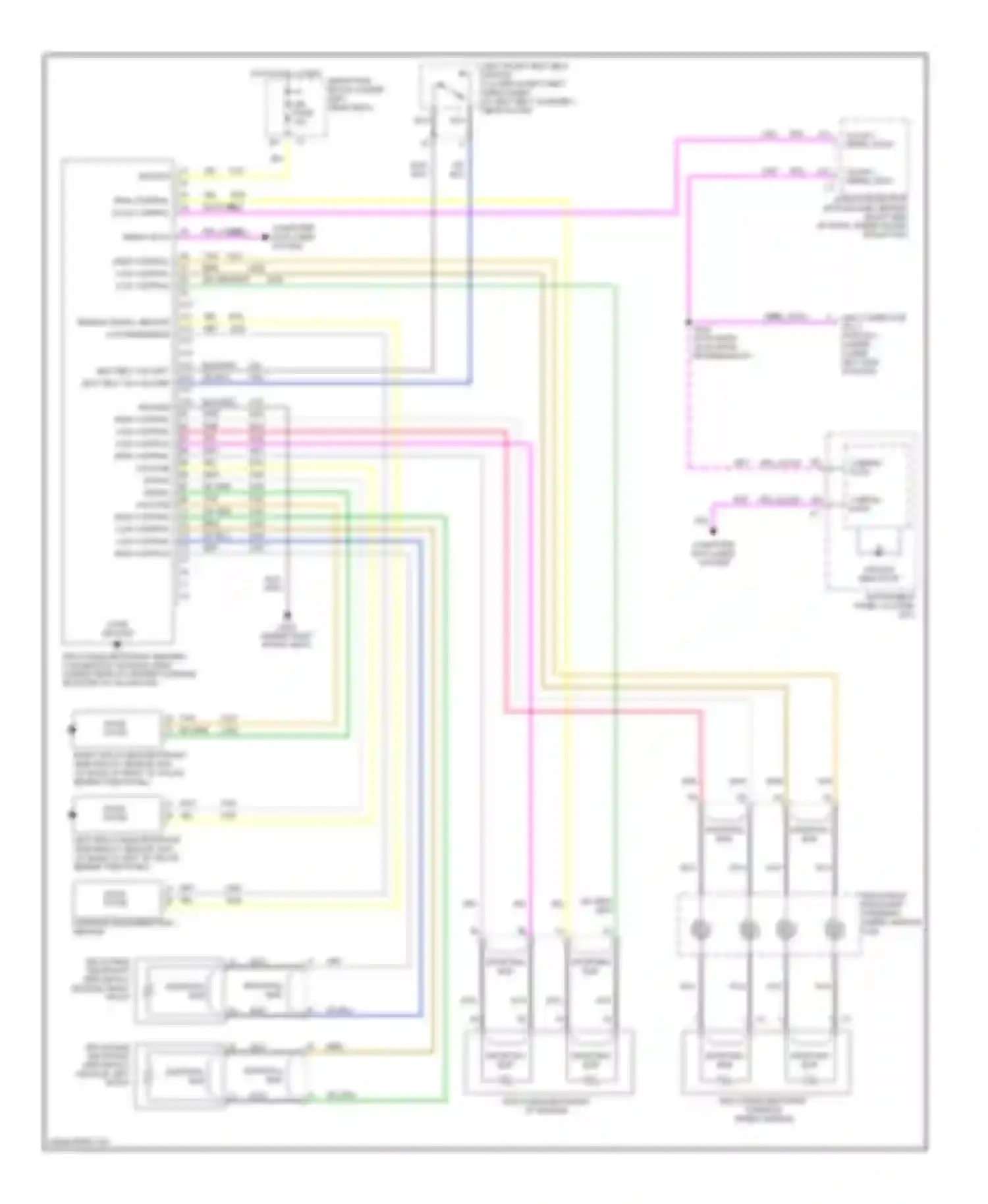 LeSabre Buick VIII (2000-2005): Supplemental restraints circuit