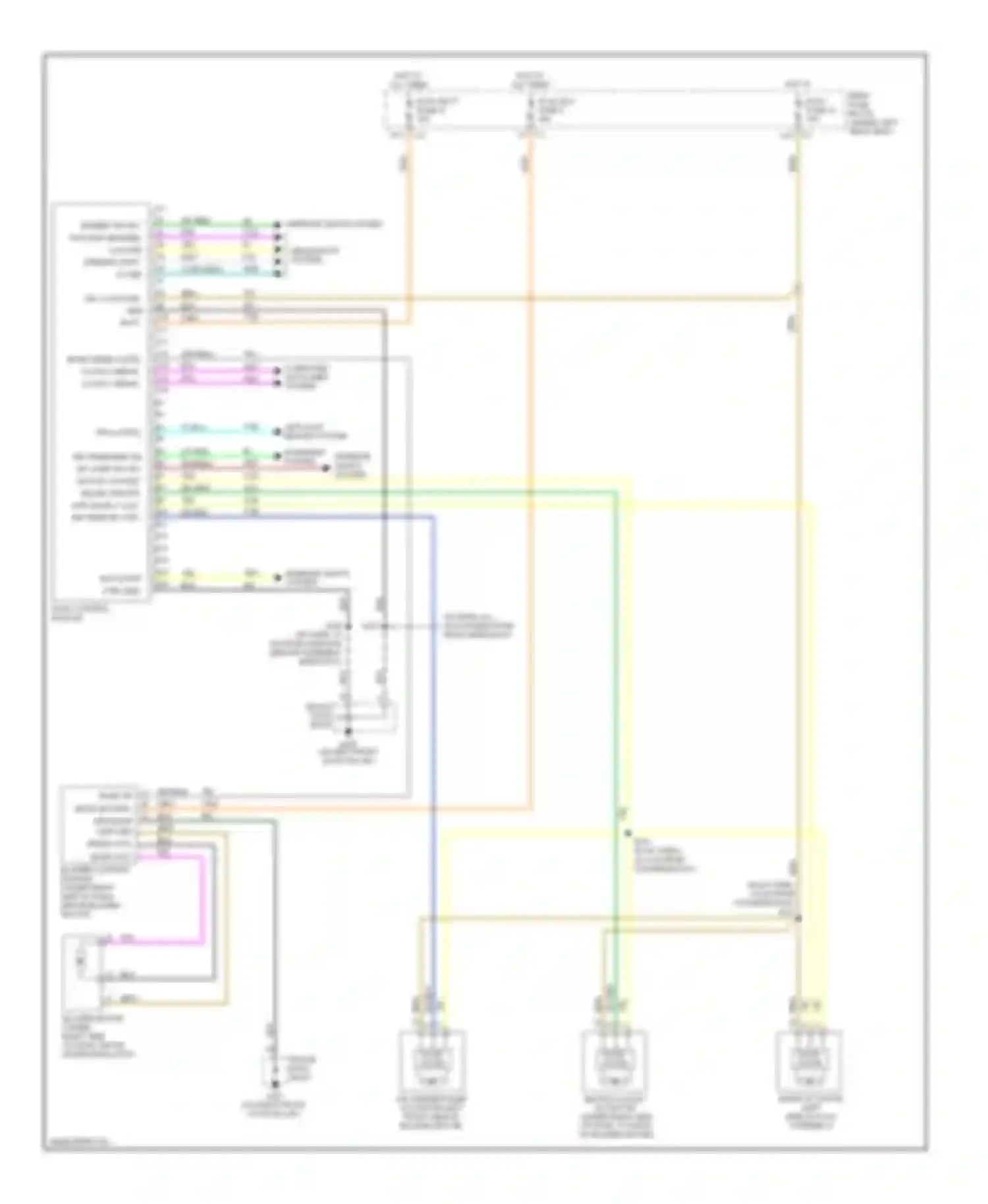Wiring diagram ambient light for Buick LeSabre VIII (2000-2005) (1 of 1)