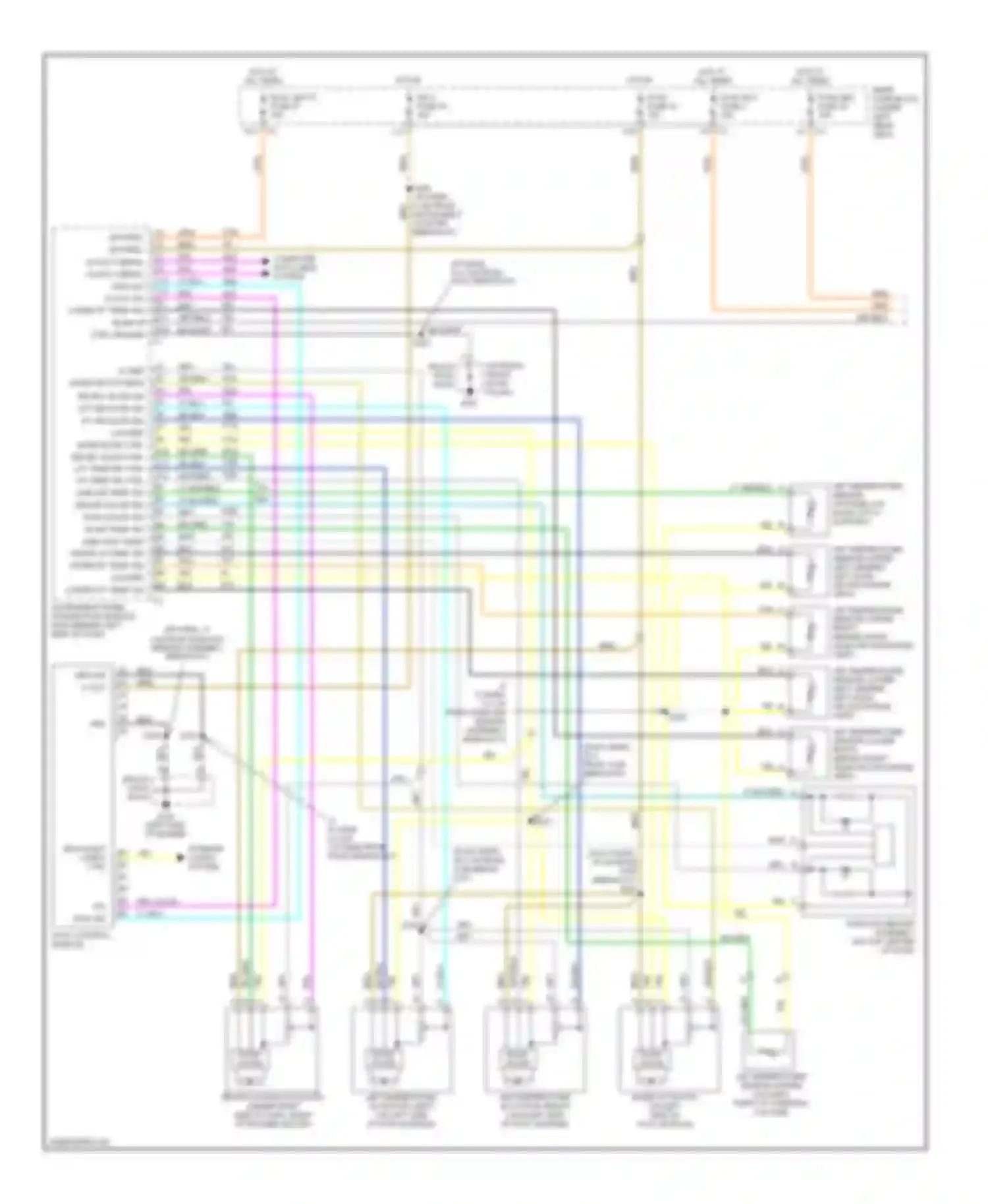 Wiring diagram backlight lamps ctrl for Buick LeSabre VIII (2000-2005) (1 of 1)
