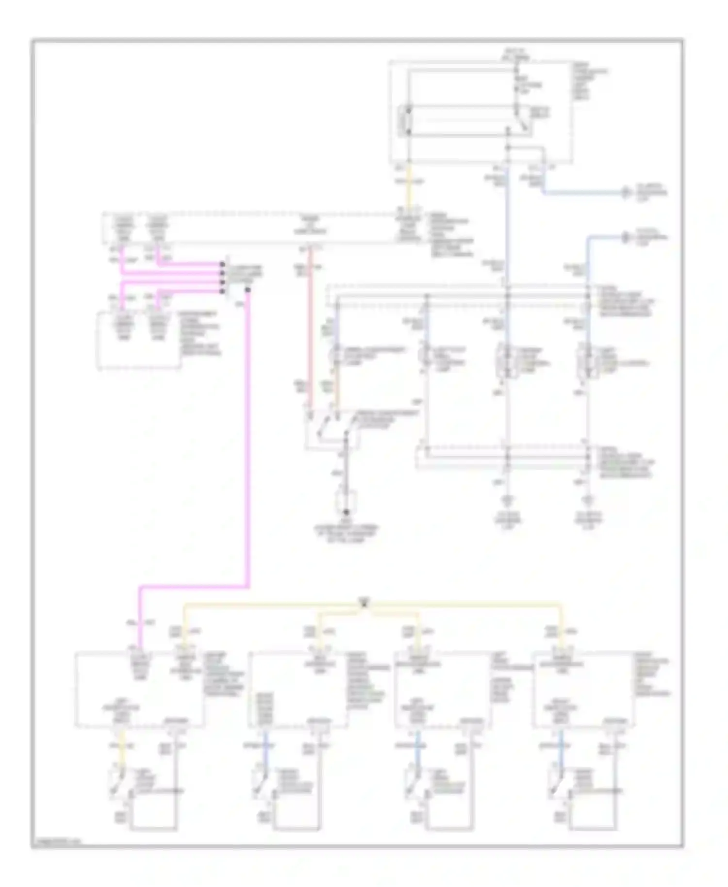 Wiring diagram driver door courtesy lamp for Buick LeSabre VIII (2000-2005) (1 of 1)