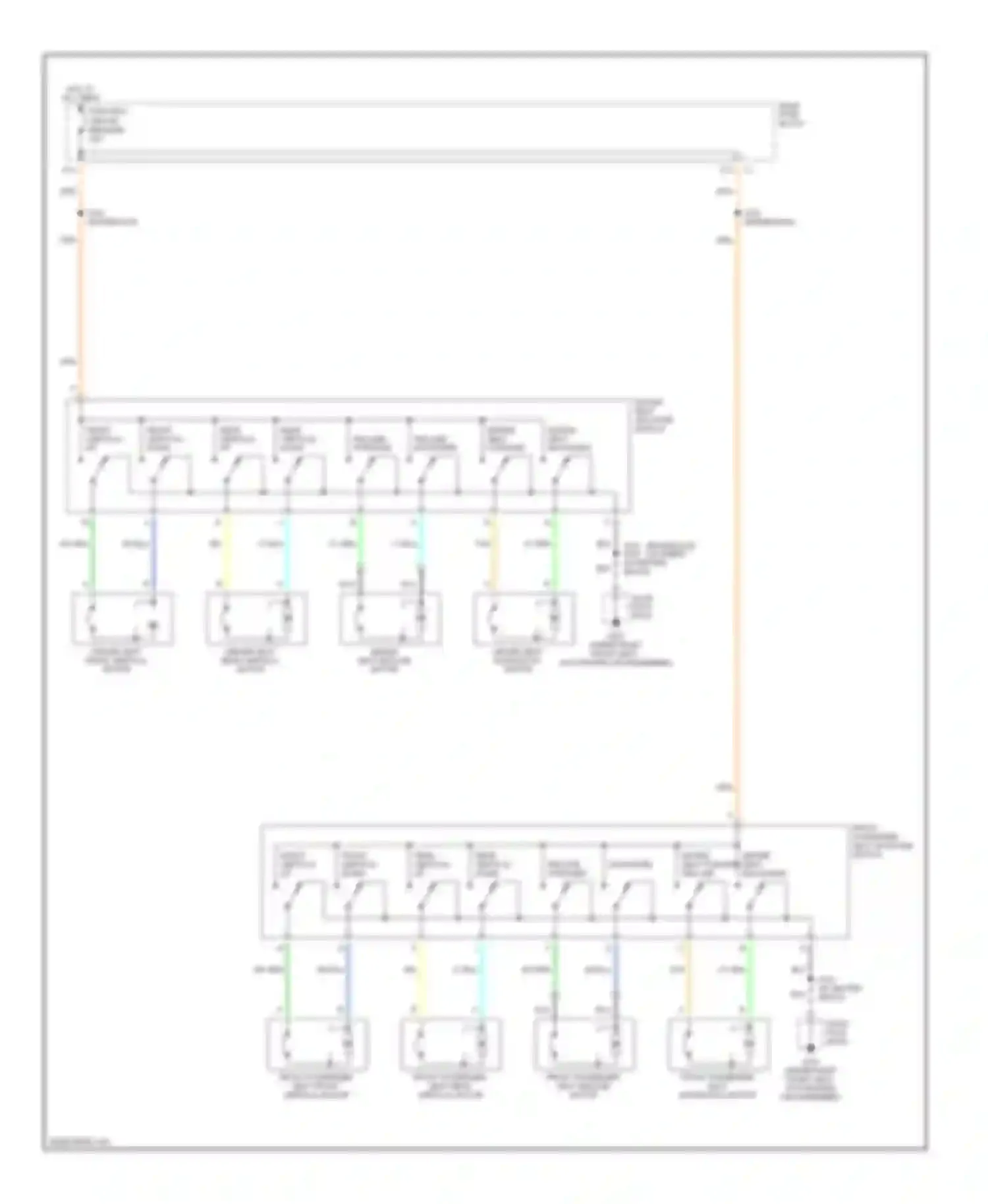 Wiring diagram driver seat horizontal motor for Buick LeSabre VIII (2000-2005) (2 of 3)