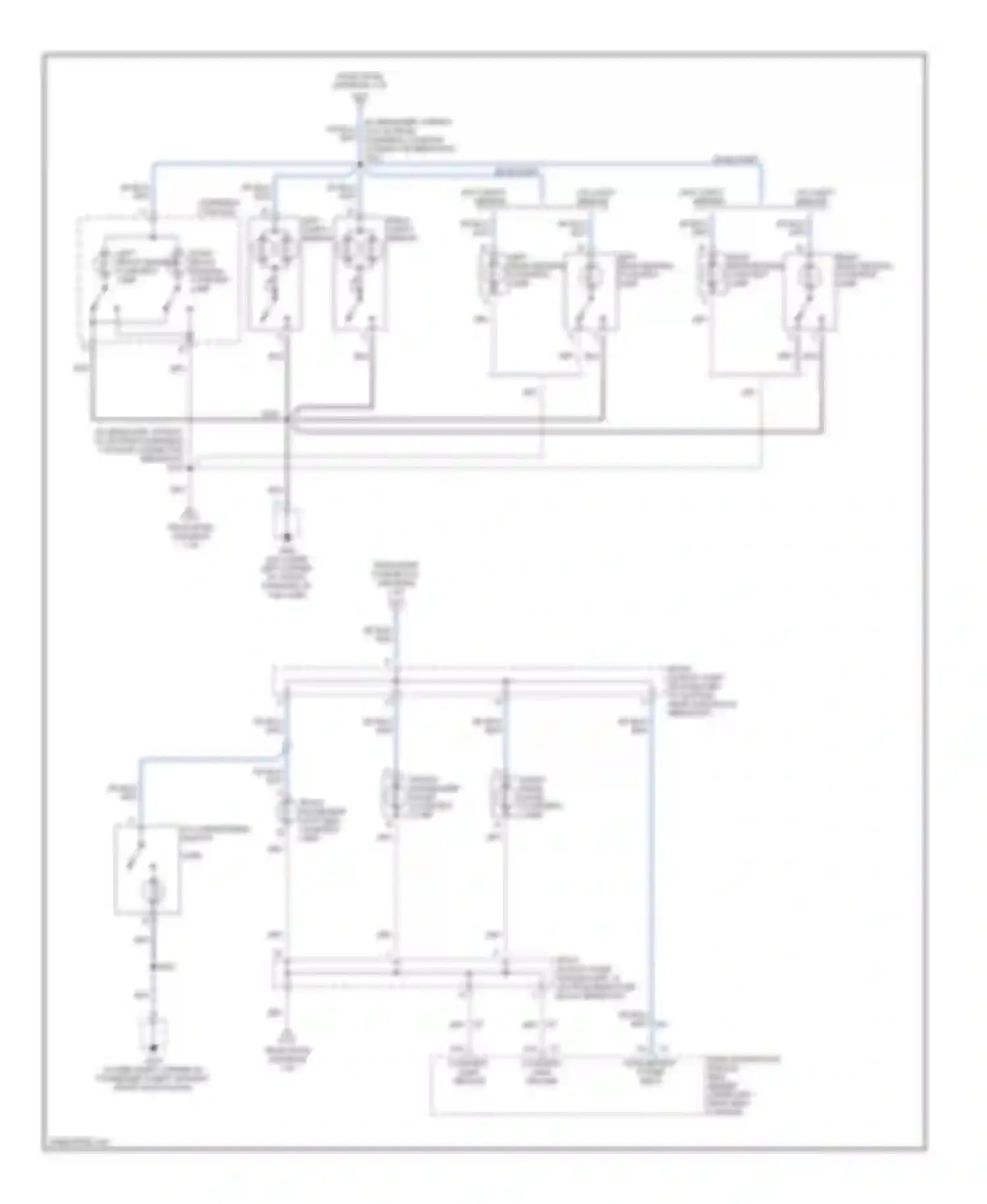 Wiring diagram front passenger door courtesy lamp for Buick LeSabre VIII (2000-2005) (1 of 1)