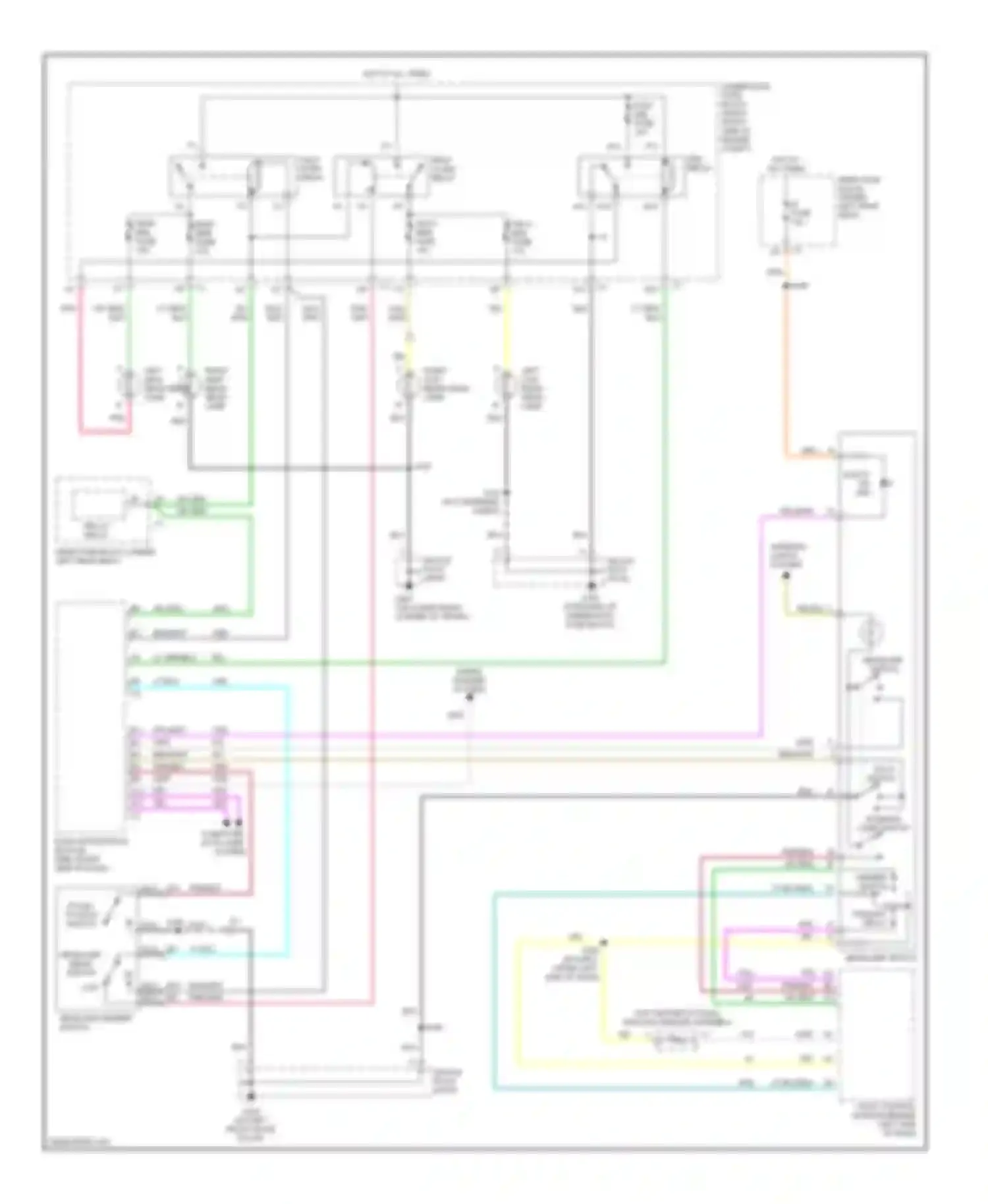 Wiring diagram left low beam head- lamp for Buick LeSabre VIII (2000-2005) (2 of 2)