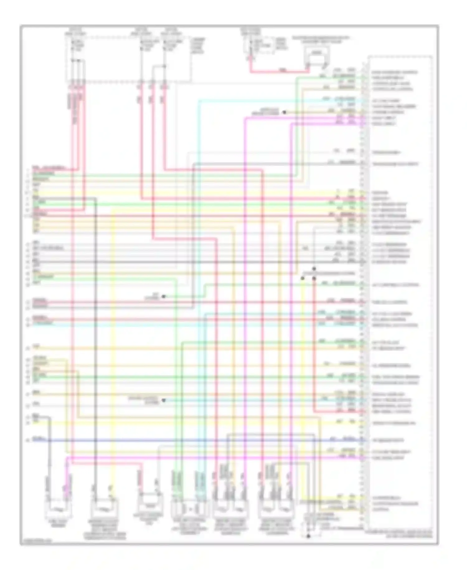 Wiring diagram under- hood fuse block for Buick LeSabre VIII (2000-2005) (3 of 3)