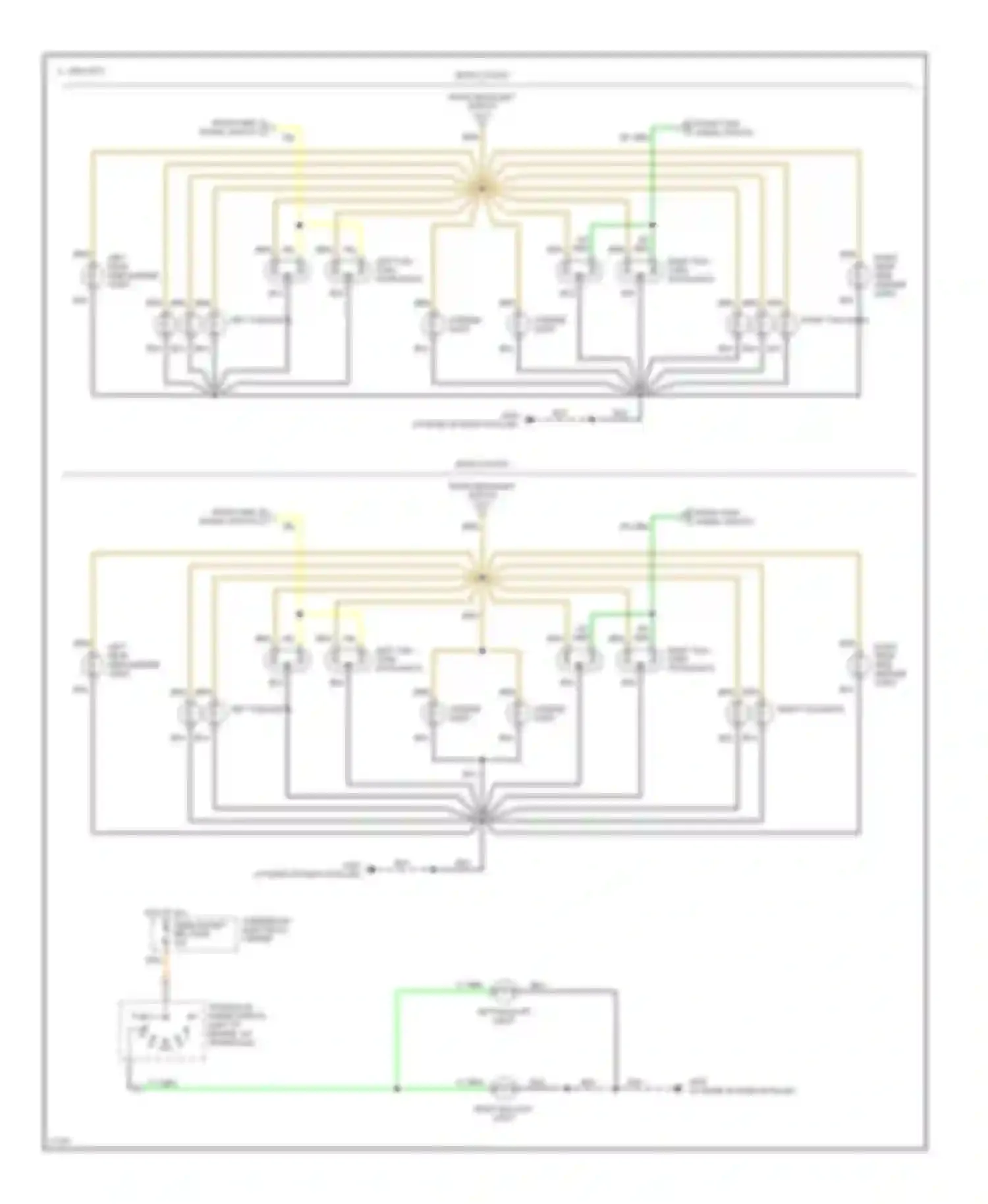 Wiring diagram from turn signal switch for Buick Regal III (1988-1997) (1 of 1)