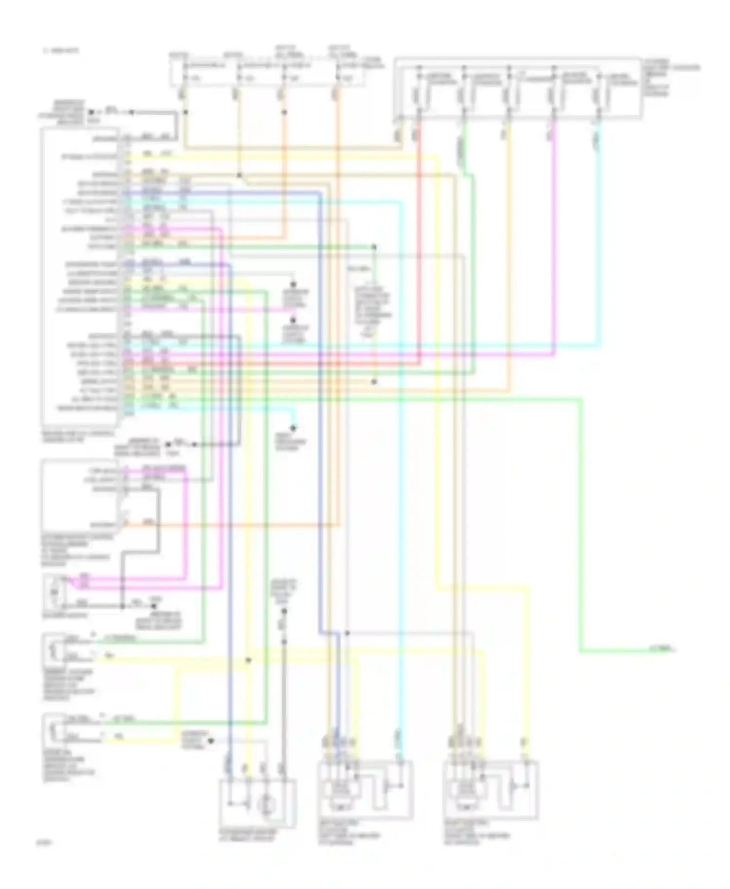 Wiring diagram fuse block for Buick Regal III (1988-1997) (1 of 26)