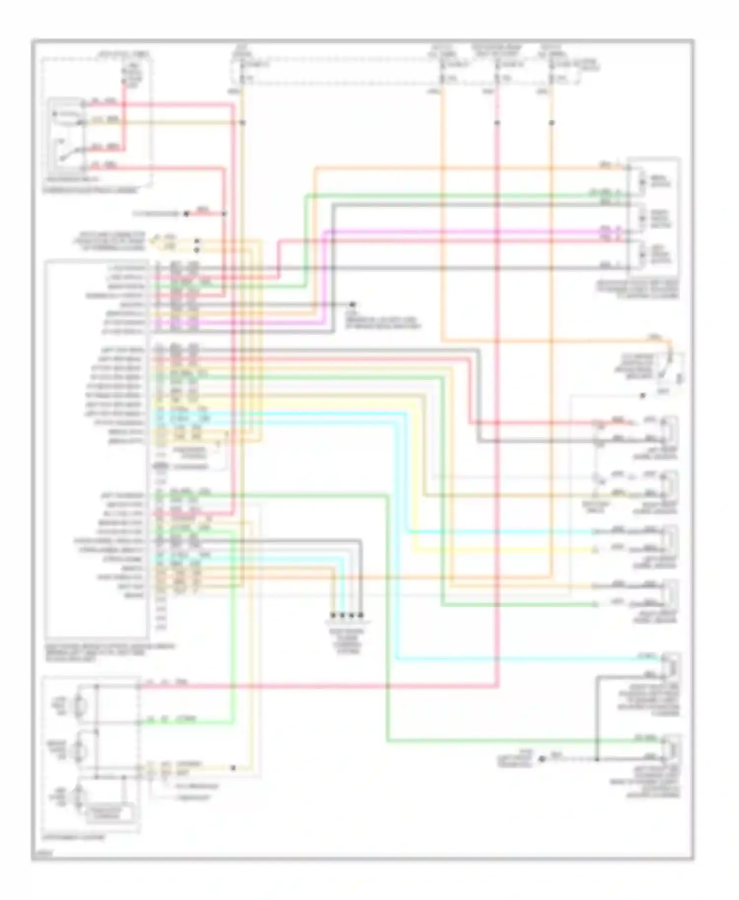 Wiring diagram fuse block for Buick Regal III (1988-1997) (5 of 26)
