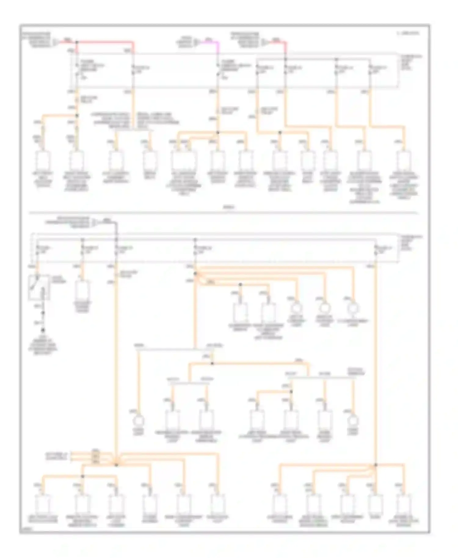 Wiring diagram inside rearview mirror windshield header/courtesy reading light for Buick Regal III (1988-1997) (1 of 1)