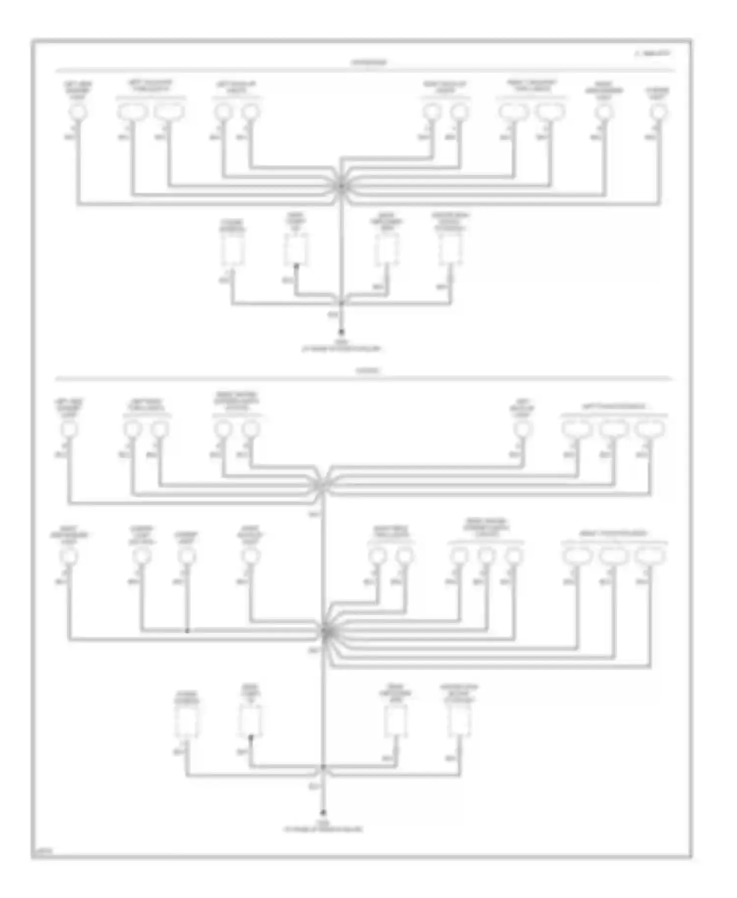 Wiring diagram left side marker light for Buick Regal III (1988-1997) (2 of 2)