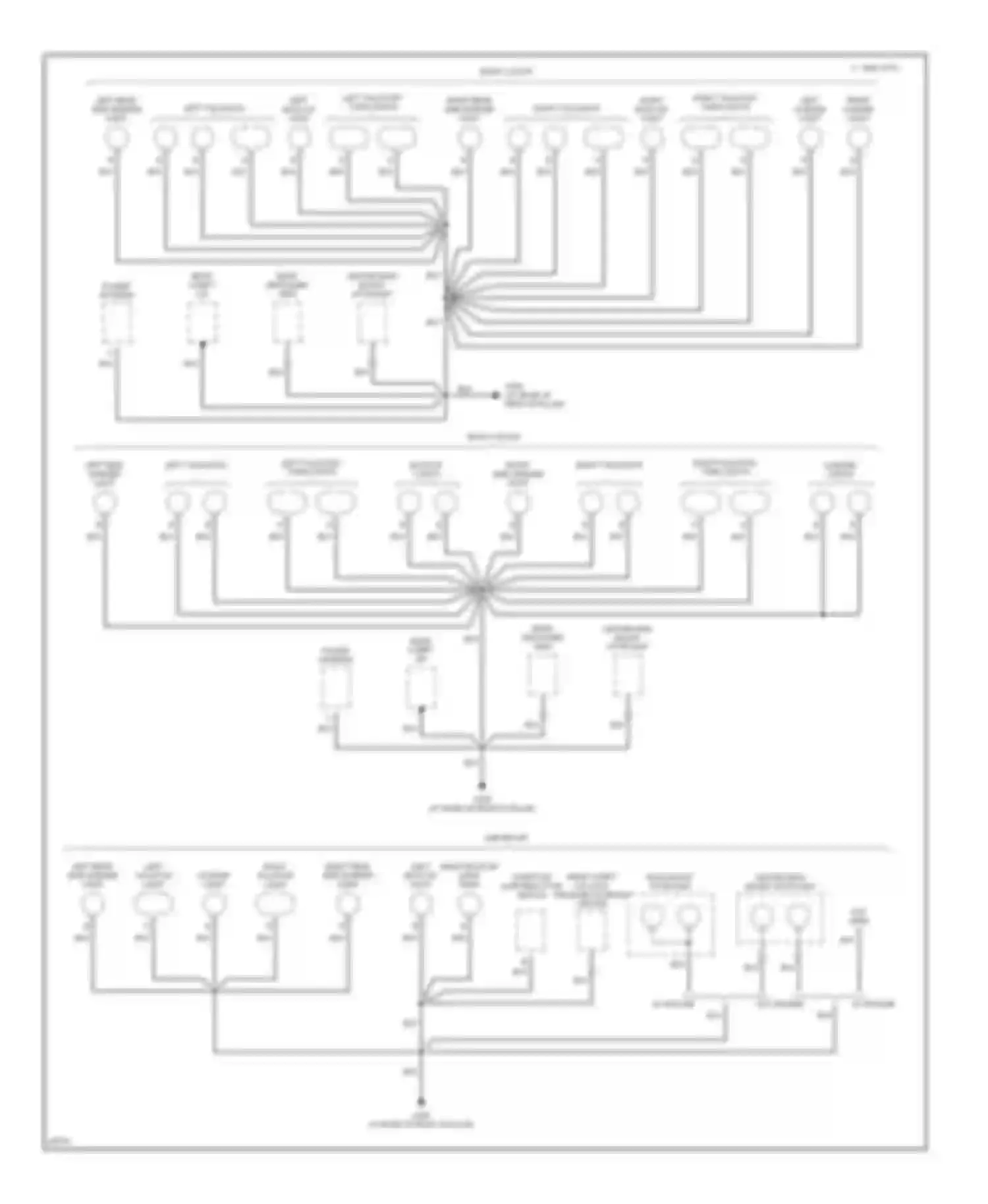 Wiring diagram left tail/stop/ turn lights for Buick Regal III (1988-1997) (1 of 2)