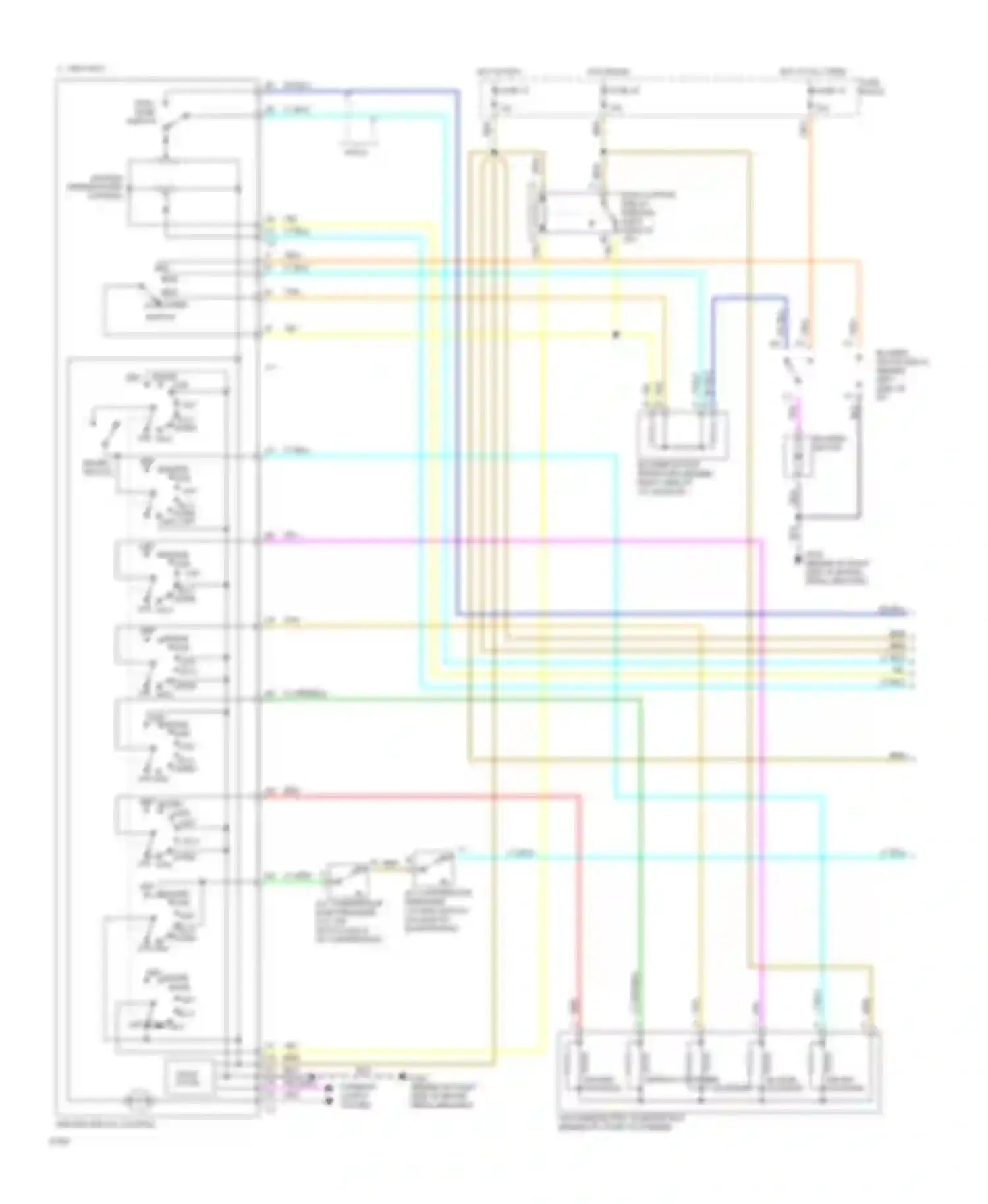 Wiring diagram master temperature control for Buick Regal III (1988-1997) (2 of 2)