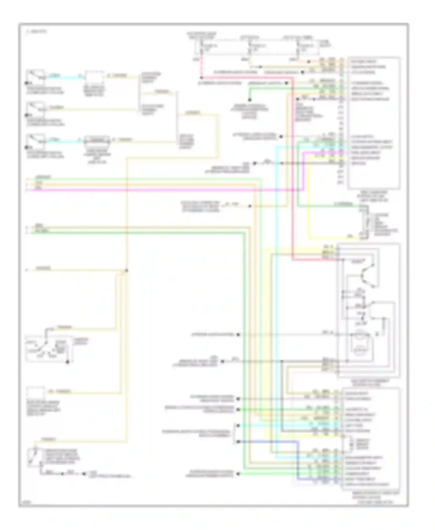 Wiring diagram seo w/o daytime running lights for Buick Regal III (1988-1997) (1 of 1)