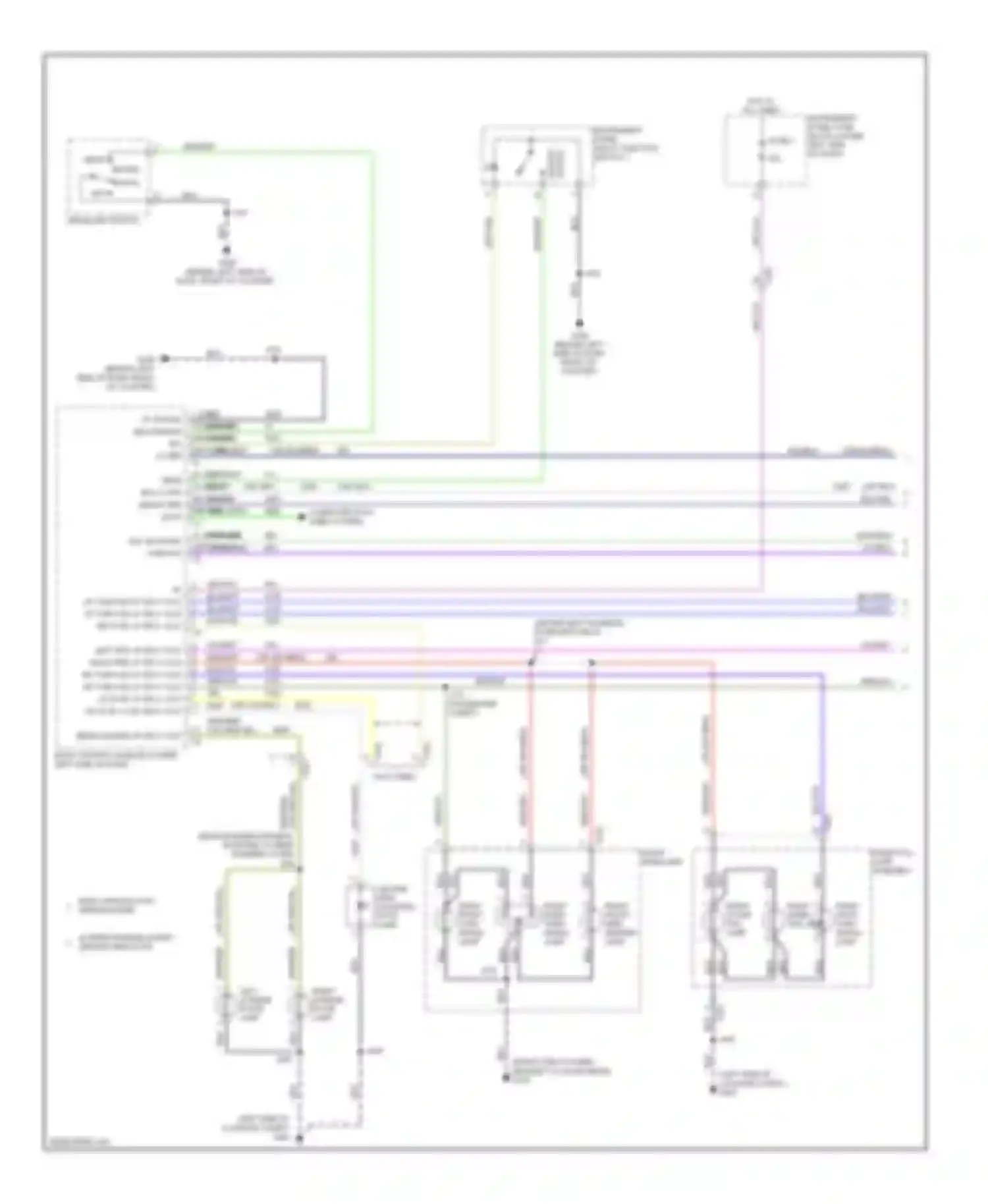 Regal Buick V (2009-2013): Exterior lamps circuit, without hid headlamps (1 of 2)